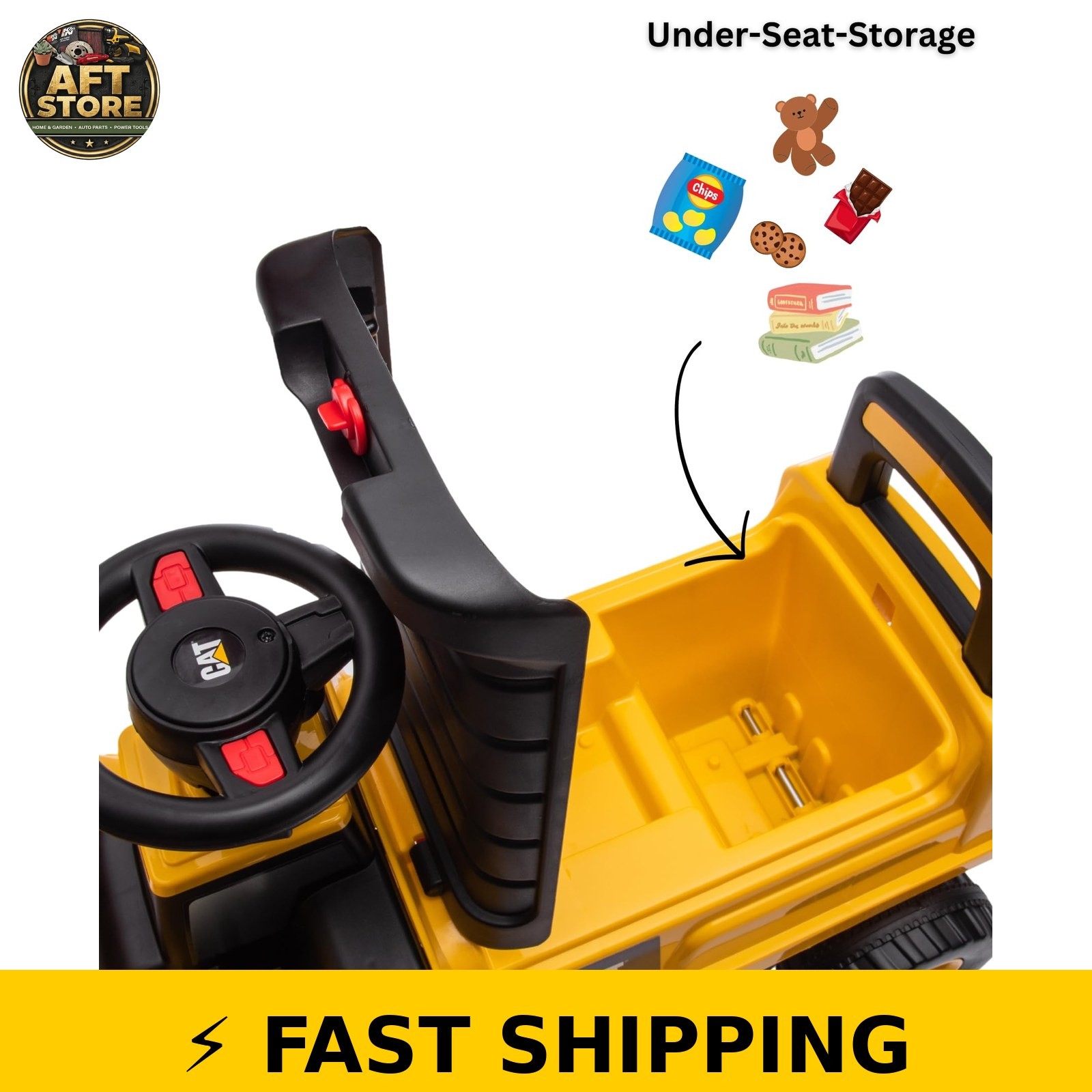 Best Ride On Cars CAT Excavator Push Car for Kids