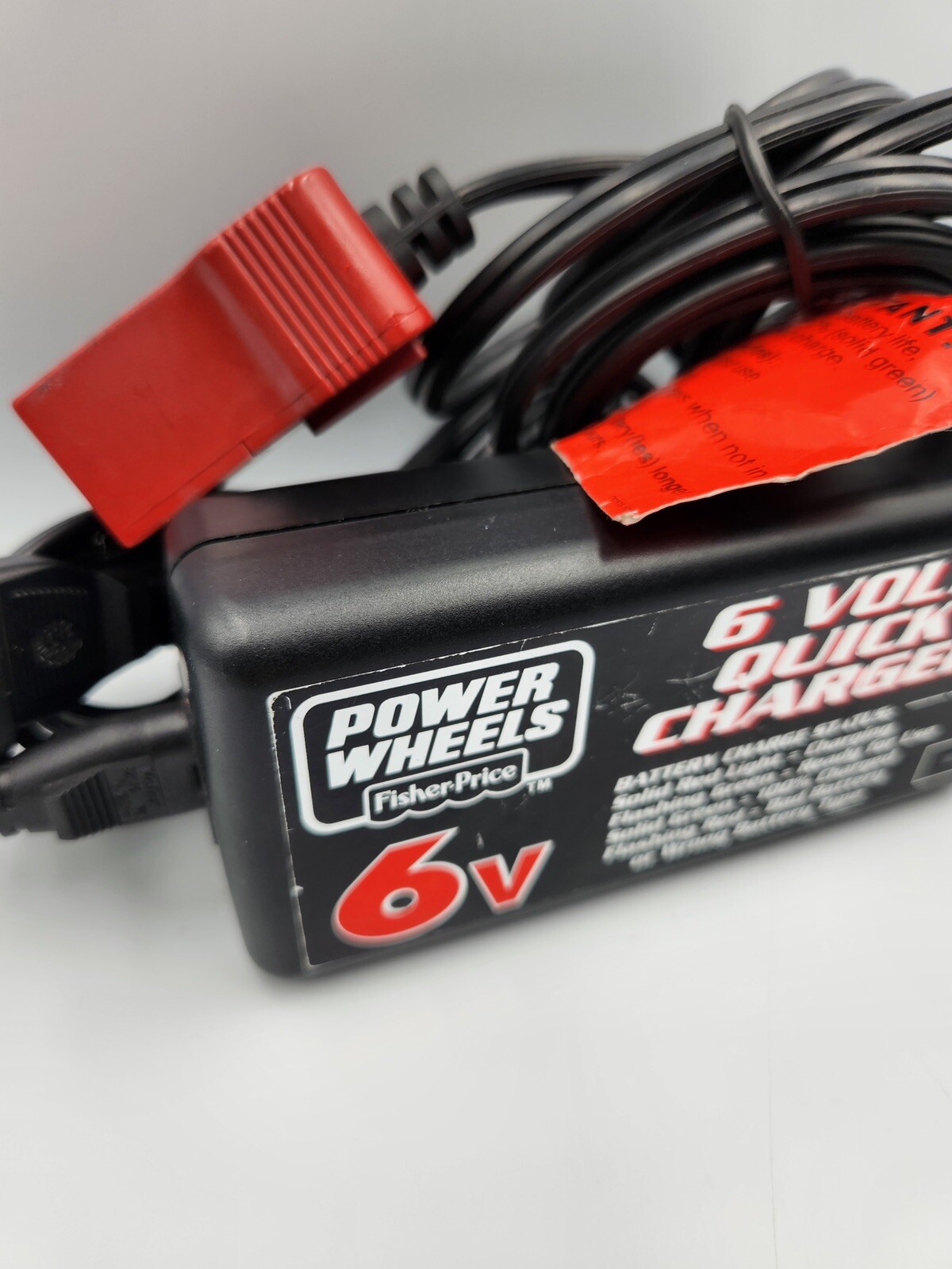 Fisher Price, Power Wheels-6 Volt Red Quick Battery Charger, 00801-1484
