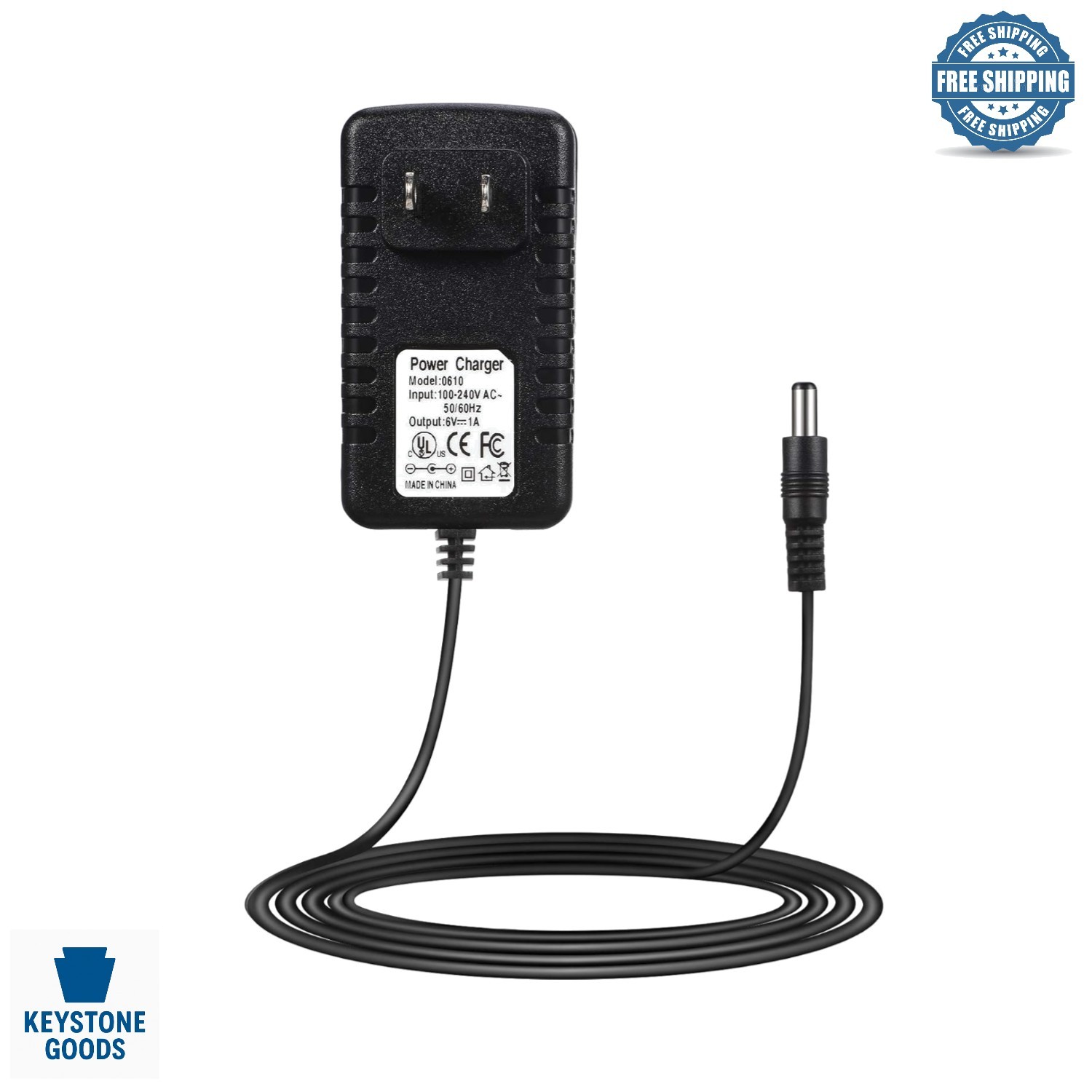 6V Kids Ride-On Car Charger with Indicator & Safety Protections