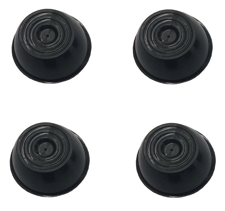 (4) Power Wheels Retainer Cap Push Nut Black .437 Genuine OEM