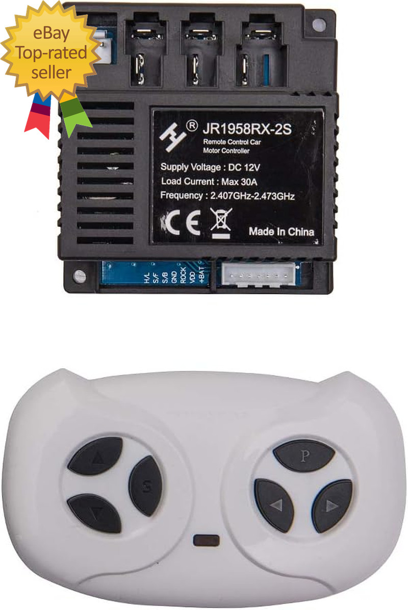 JR1958RX-2S Kids Powered Ride on Car 2.4G Bluetooth Remote Control and Receiver