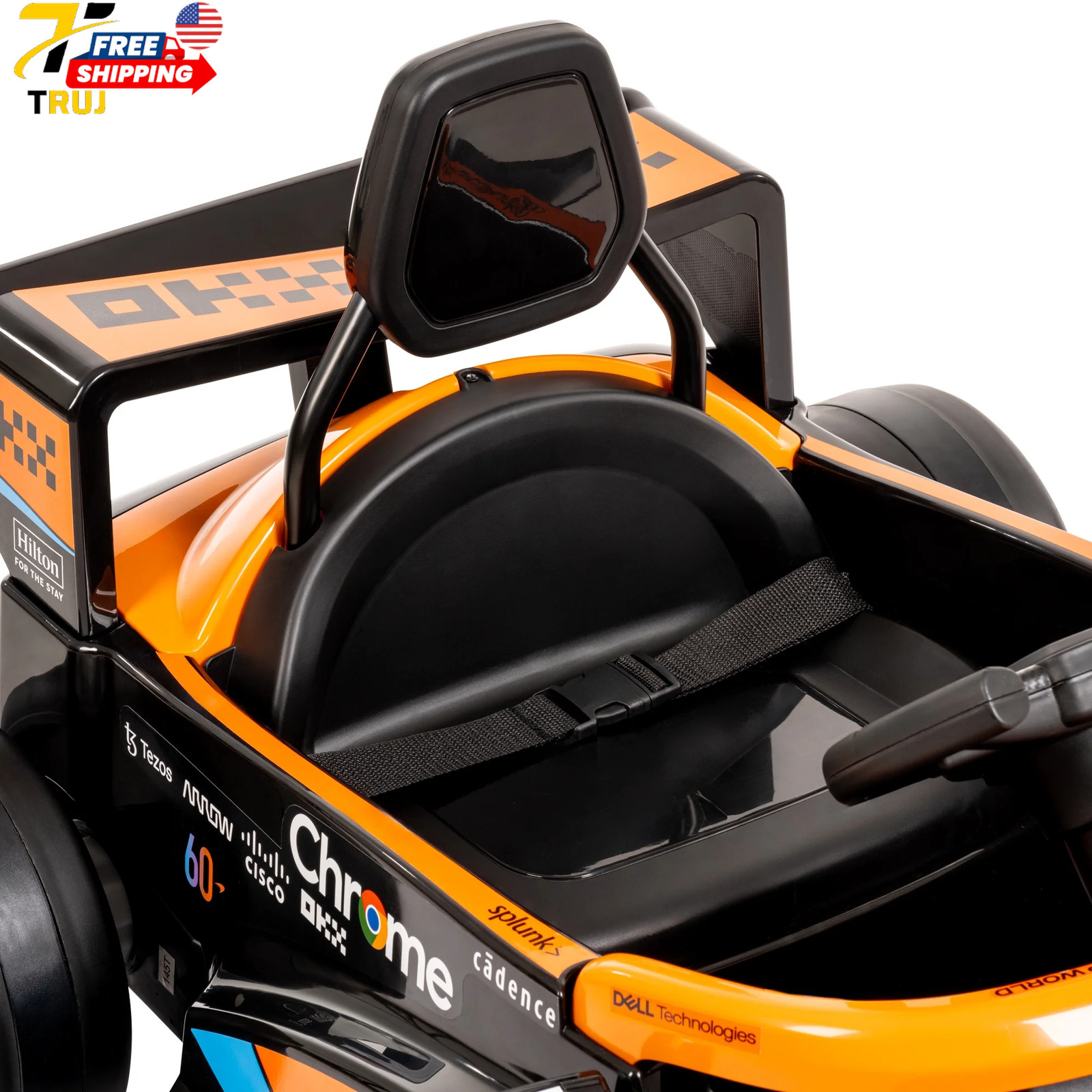 12V Mclaren Formula 1 Kids Ride On Car with Remote Control Ages 3 5 Black One Un