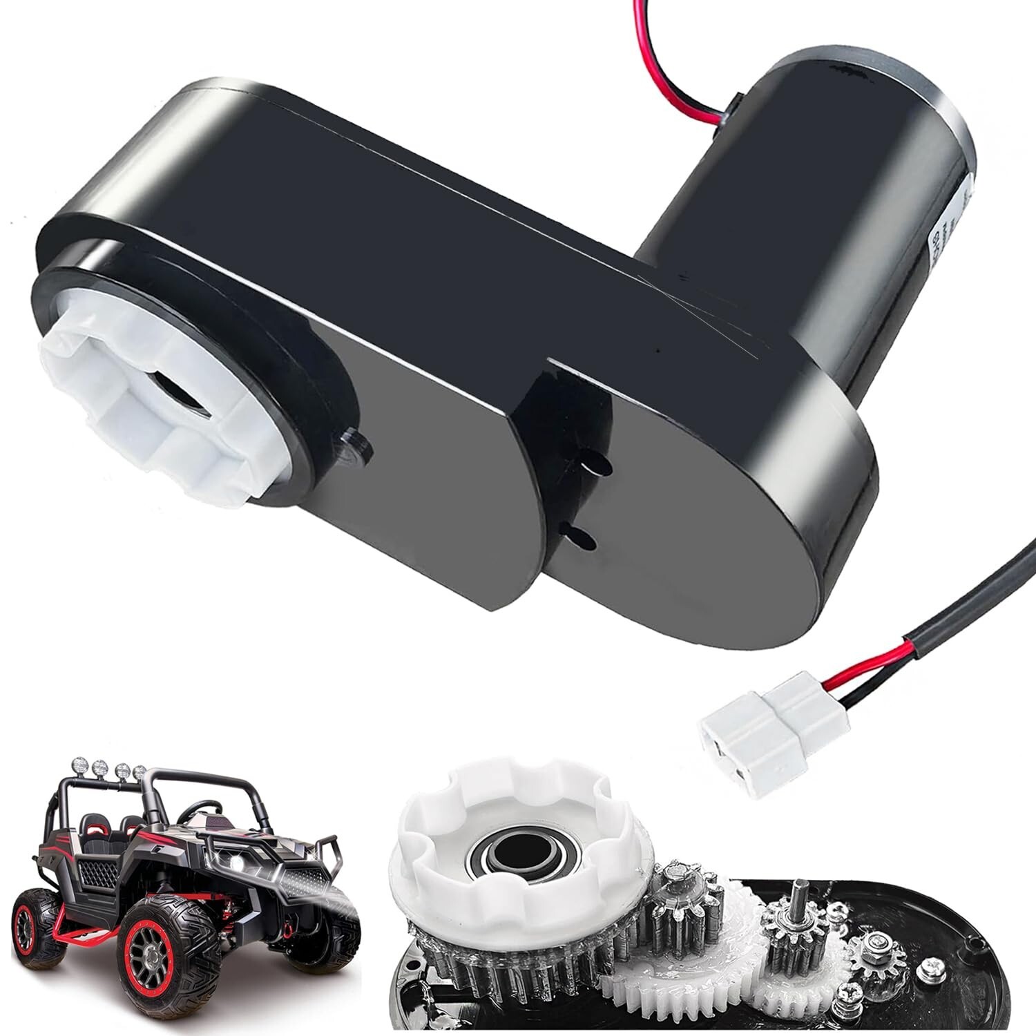 ﻿24 Volt High Torque Motor Gearbox Upgrade for 4×4 Kid’s Electric Vehicle