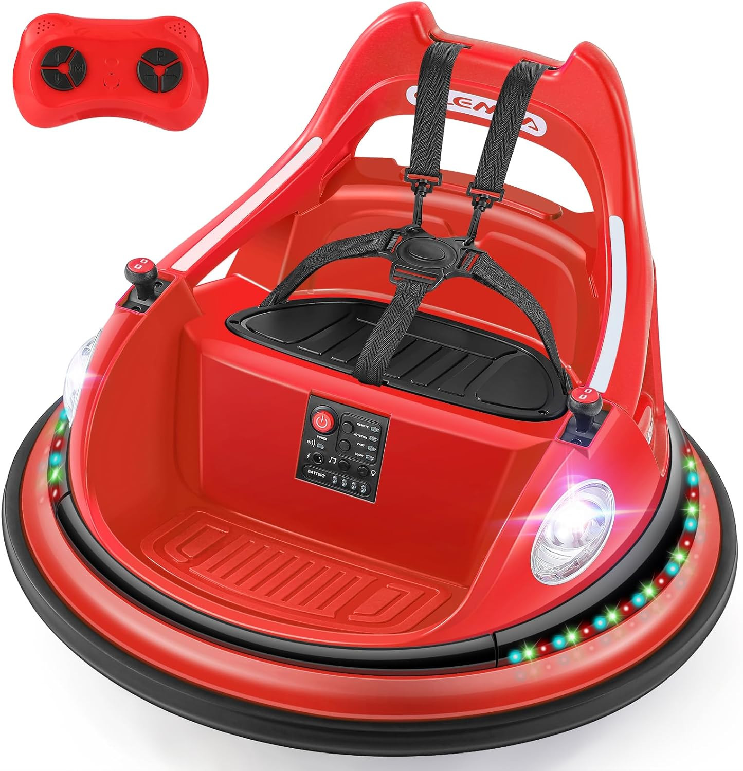 Kids Bumper Car, 1.9Mph Max, 12V Electric Car for Toddlers, 360°Spin Bumping Car