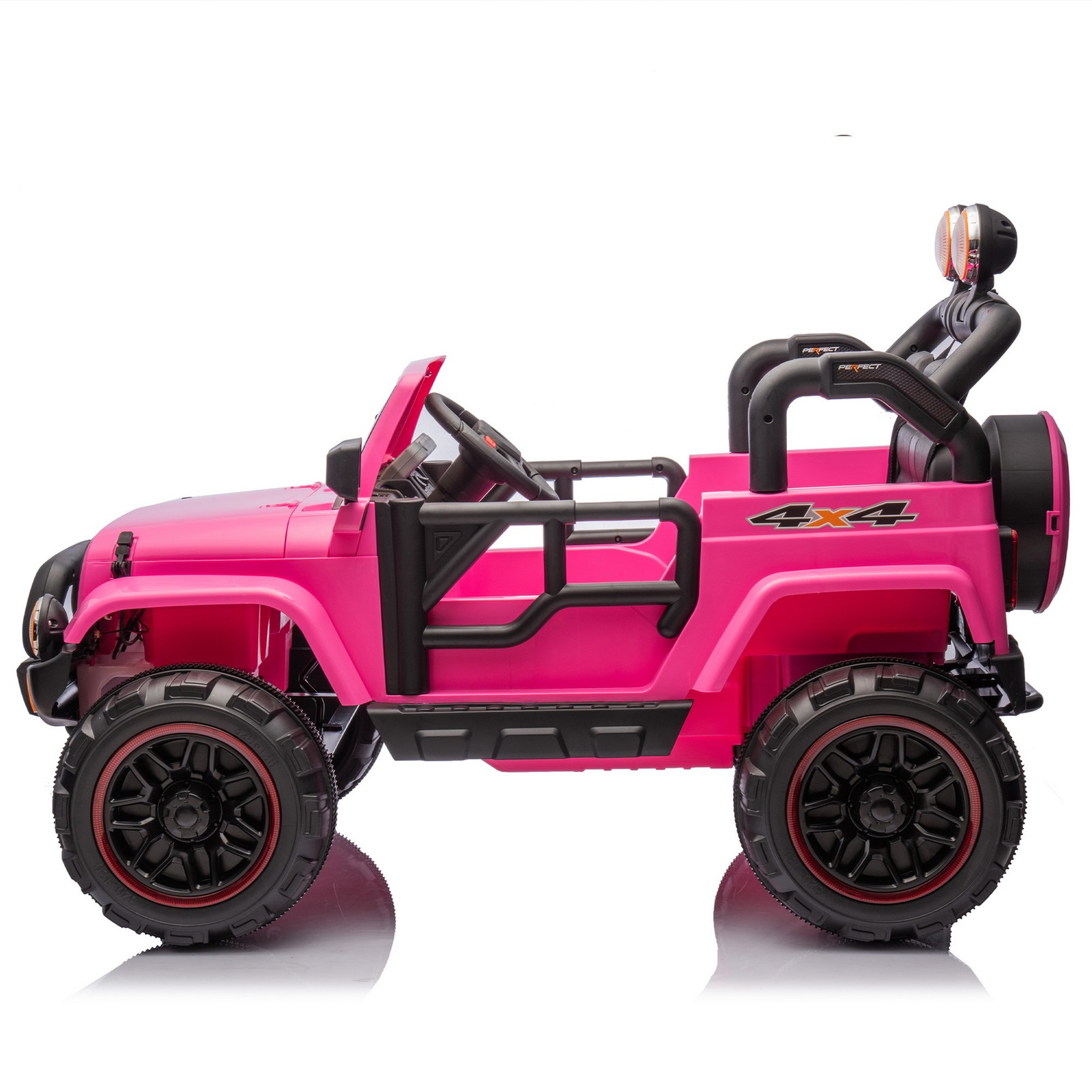 24V 2-Seater Off-Road Ride On Wrangler Jeep Toy Car Parent RC Control LED Music
