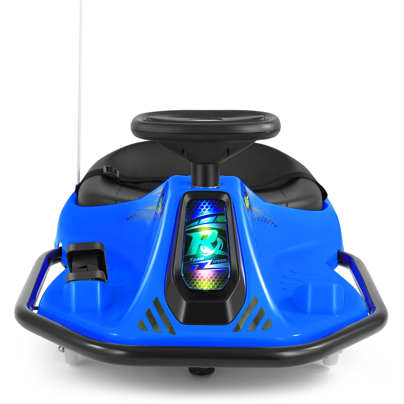 360° 24V Kids Electric Drifting Go Kart Ride On Cart with Bluetooth (Blue)