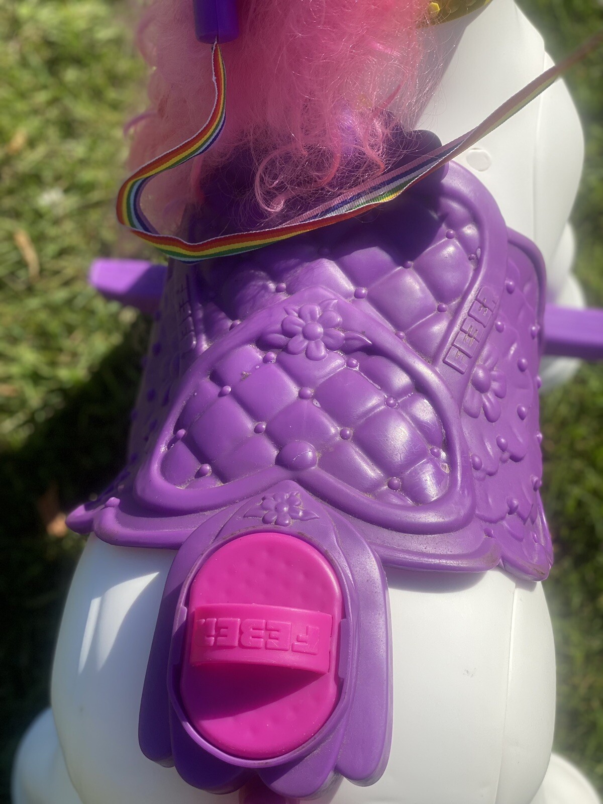 Famous Feber My Lovely Electric Ride-On Unicorn Toy 12 Volt