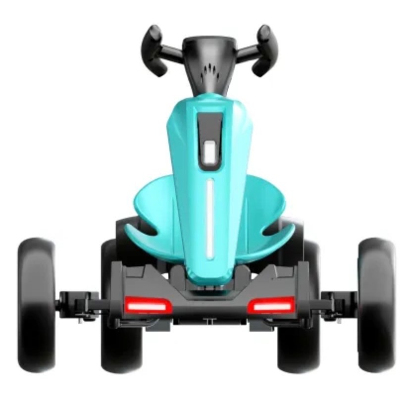 12V Electric Kids Pedal Go Kart,Folder Go Kart,Outdoor Ride On Toy With Adjustab