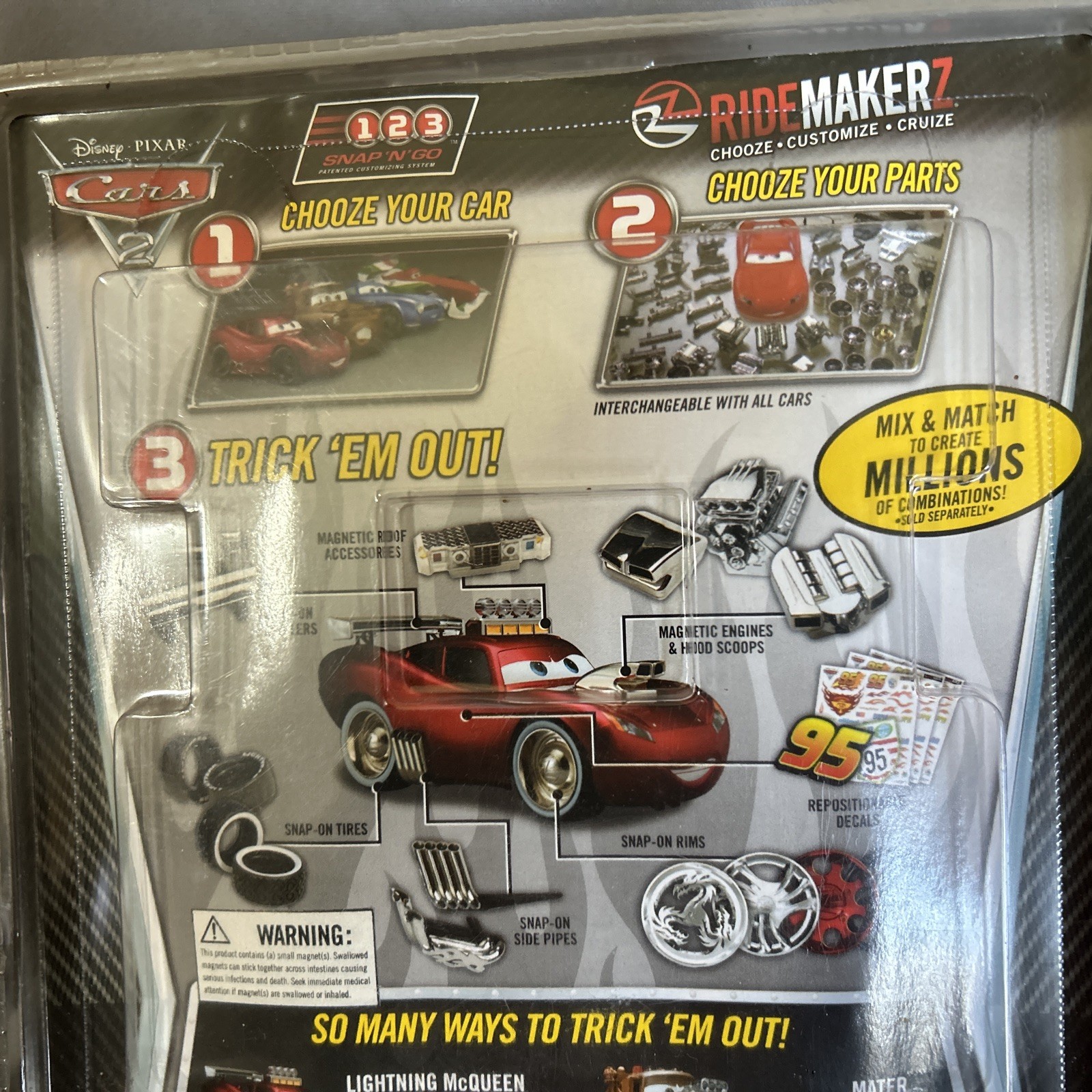 Disney Pixar Cars 2 RIDEMAKERZ, TOYS R US only. VERY RARE