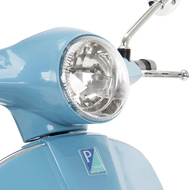 NEW Huffy Kids Vespa Ride On Battery 6v Scooter Blue 2 mph w/ lights & sound