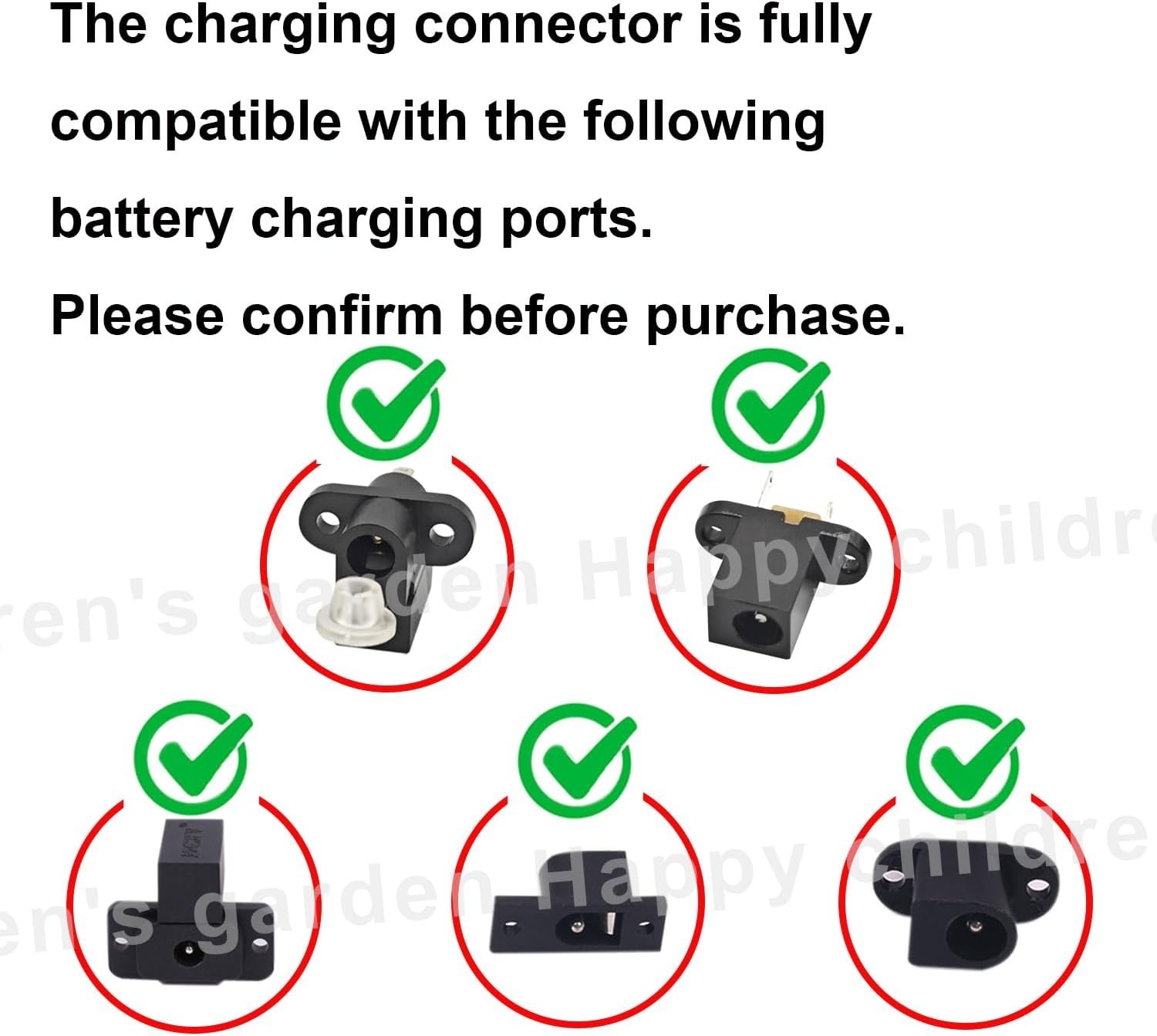 Listed 12 Volt Battery Charger for Ultimate Kids Ride-On Toy Compatibility