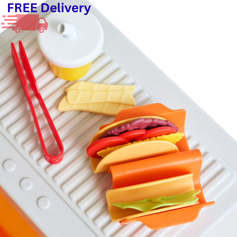 12V Kids Ride On Taco Truck Car w/ Remote Electric Toy Food Truck Vehicle