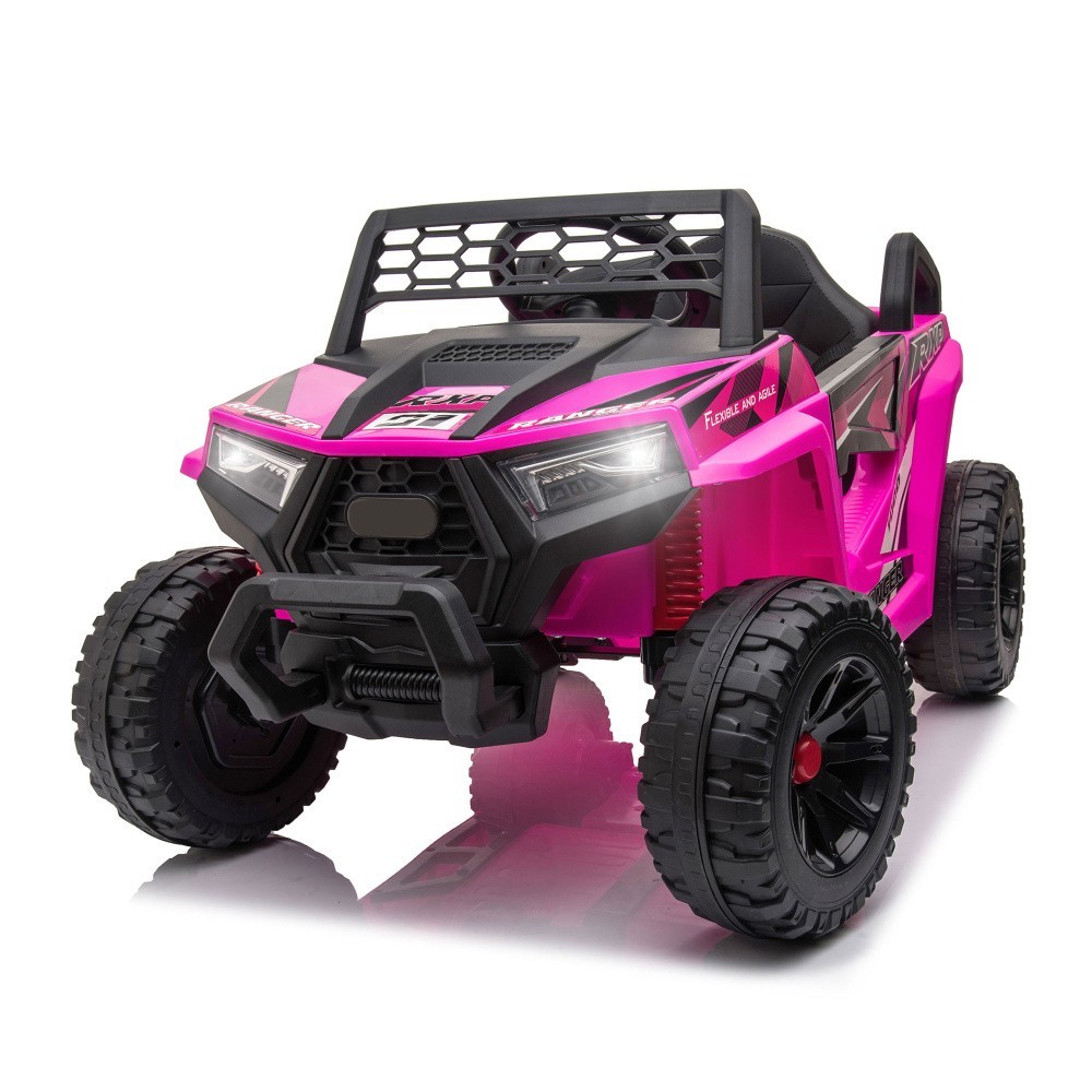 12V kids Ride On Mini UTV Electric Car Front LED Lights & Horn For Children