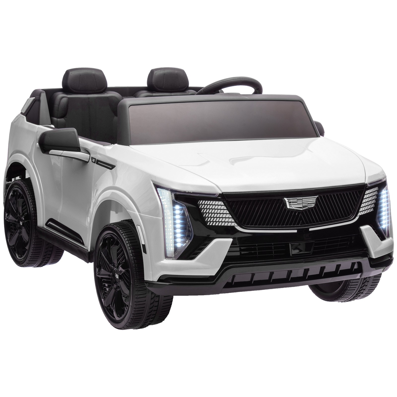 2-Seater 12V 10AH Ride on Truck with Remote Control, White