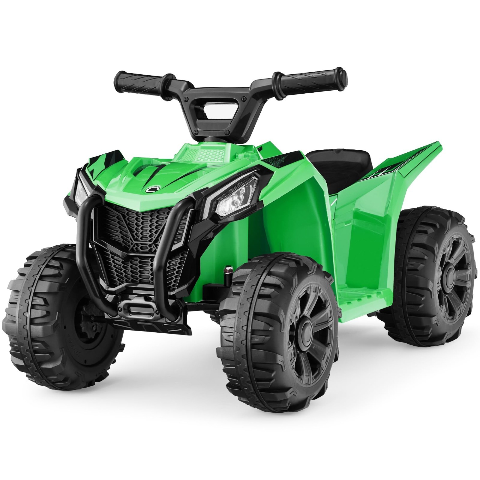 Kids 6V Ride-On ATV Quad 4-Wheeler Toy Car, 1.8MPH, Treaded Tires, Rubber Handle