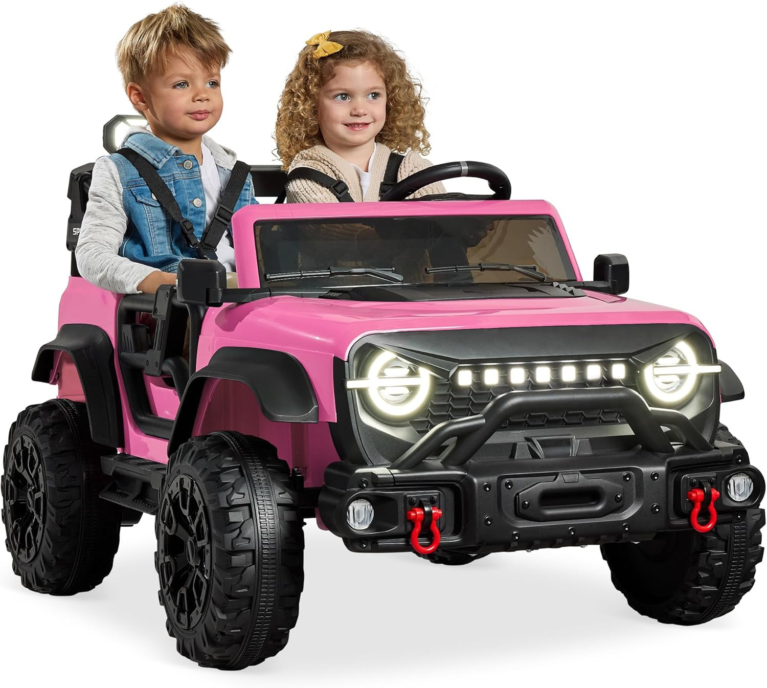 Best Choice Products Kids 24V 2-Seater Electric Ride on Car Truck W/ 132Lb Weigh
