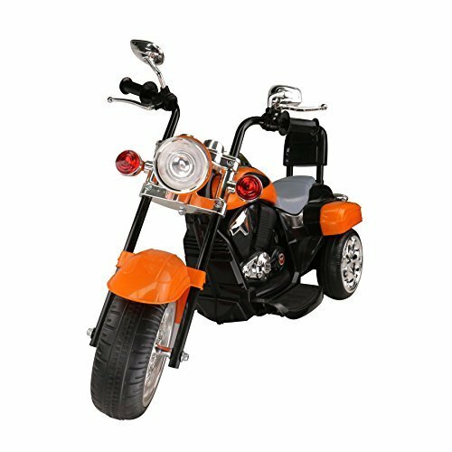Trike Motorcycle Powered Ride on Motorcycle for Kids, 3-4 Years Old -Orange