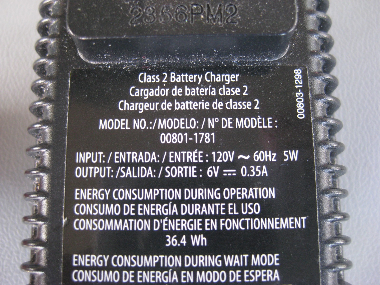 Fisher Price power wheels Class 2 battery charger 00801-1781 – FREE SHIPPING