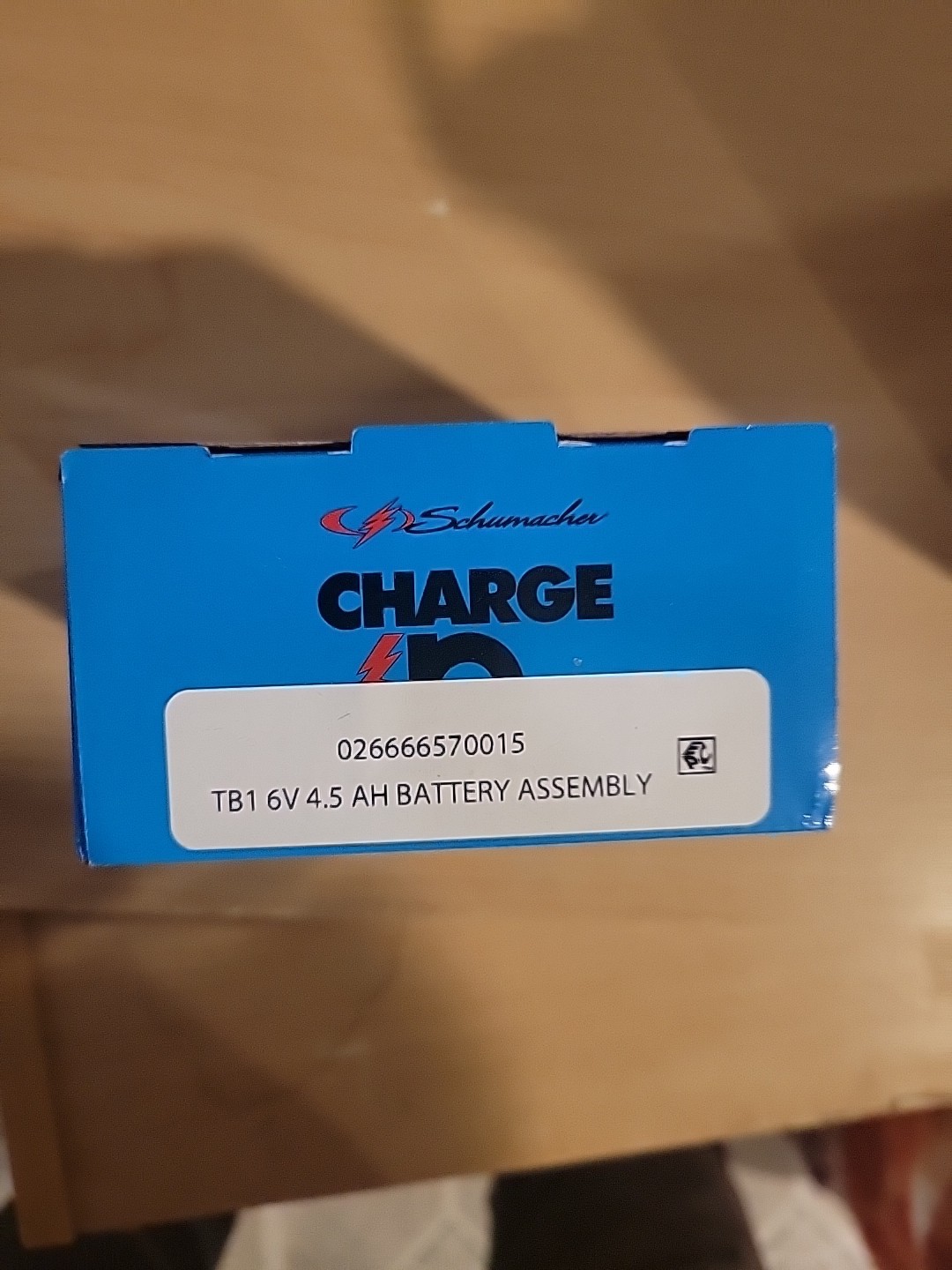 Schumacher Charge N Ride TB1 Rechargeable Replacement Battery 4.5Ah 6V