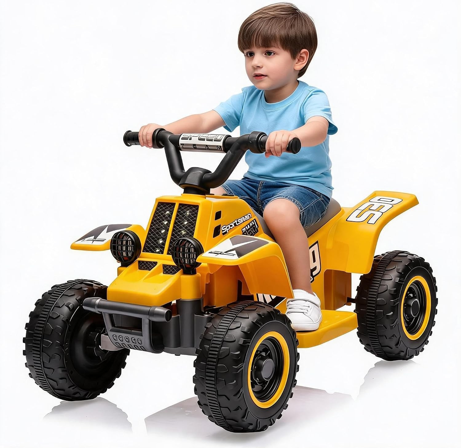 6V Kids Electric ATV Ride on Car Toy Ages 3-6Battery Powered Quad 4MPH Max Speed