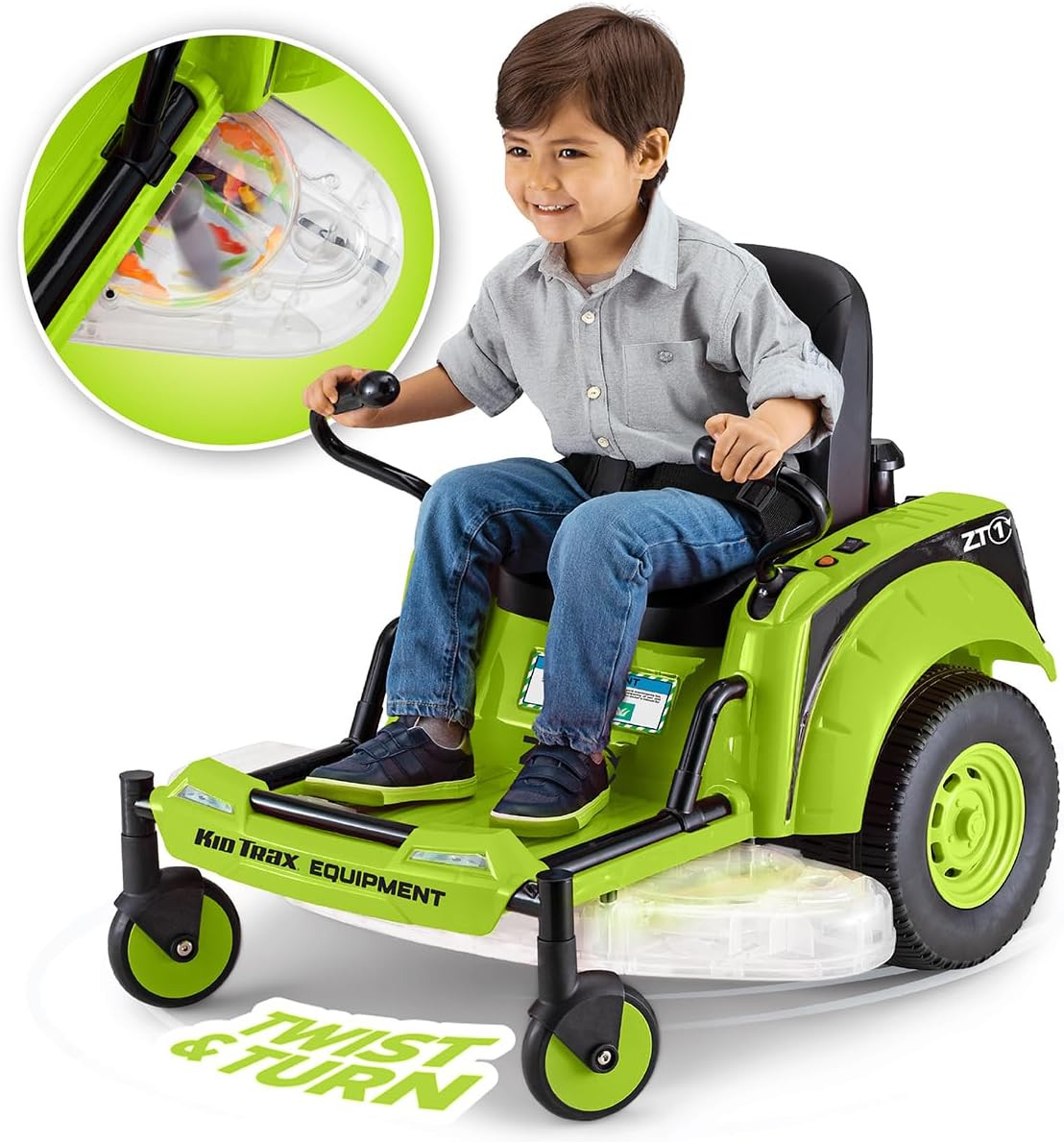 12V Zero Turn Lawn Mower Toodler Toys – Ride on Toy, Outdoor Toys, Tractor Toy,