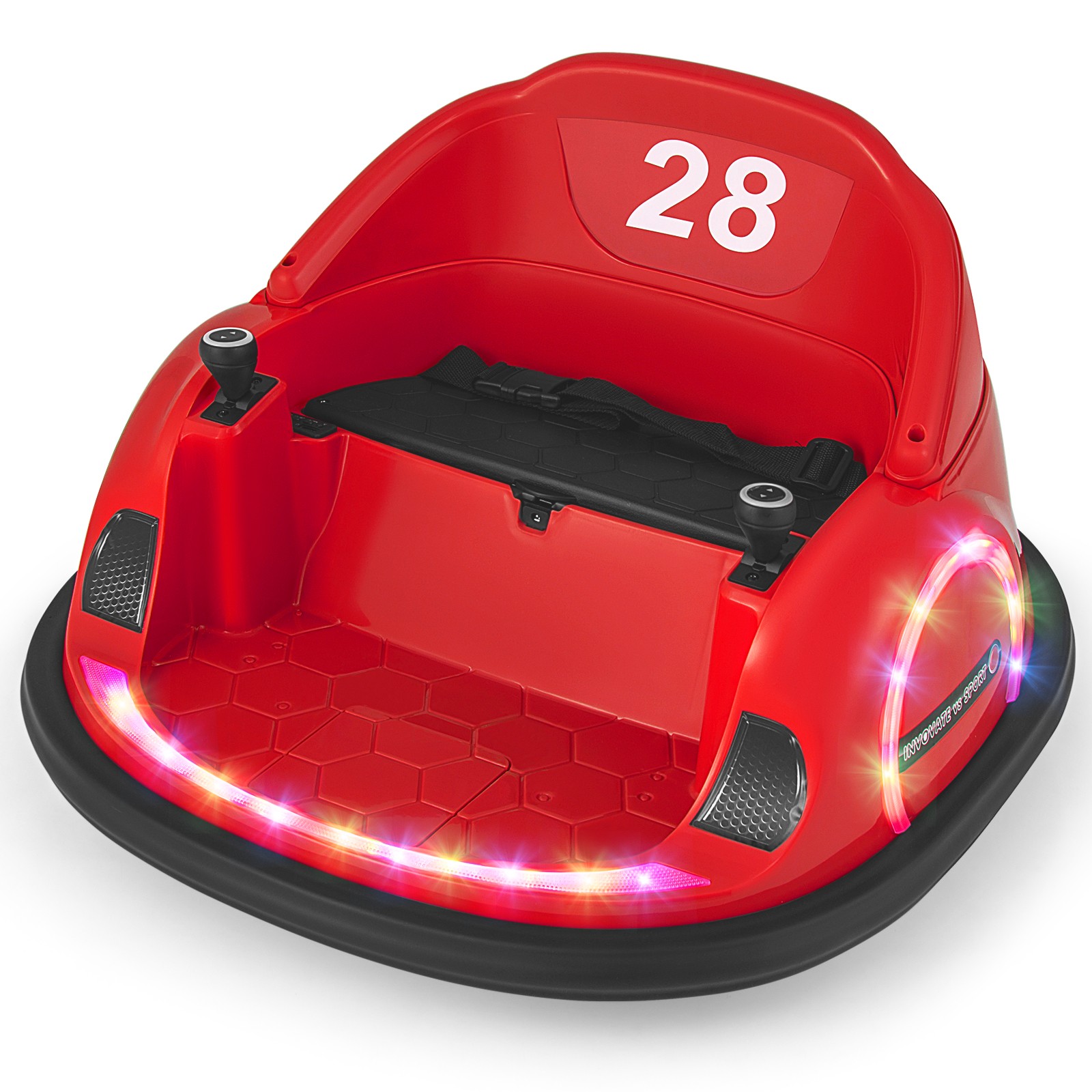 12V Electric 360° Spin Car Toy Ride on Bumper Car for Toddlers w/ Remote Control