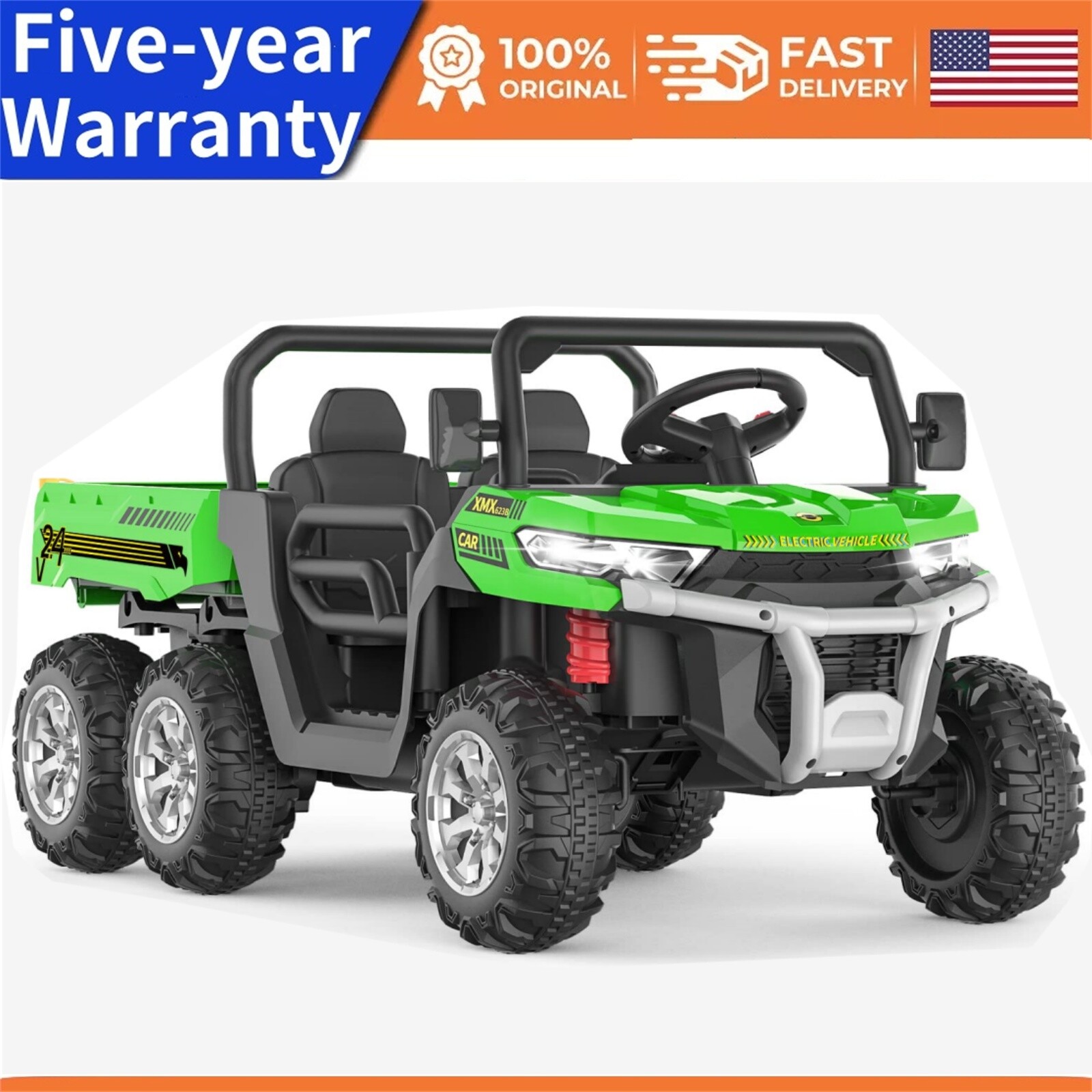 Ride On Dump Truck for Kids Ride On Car with Remote Control Electric UTV 4WD