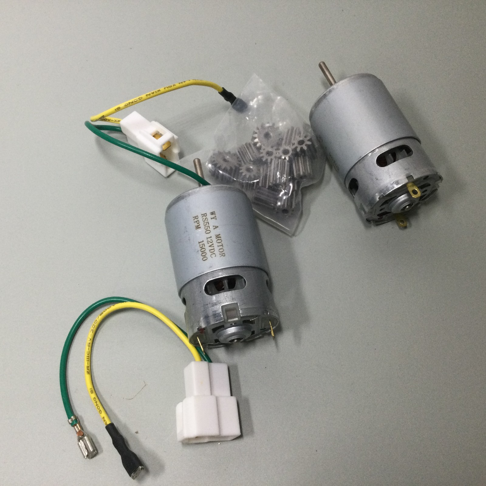 2 Pcs 12V RS550 15000RPM Electric Drive Motor for Power Wheels Upgrade,18 Volt M