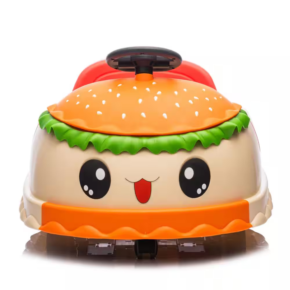 12V Hamburger Design Kids Ride on Electric Bumper Car with Parents Control