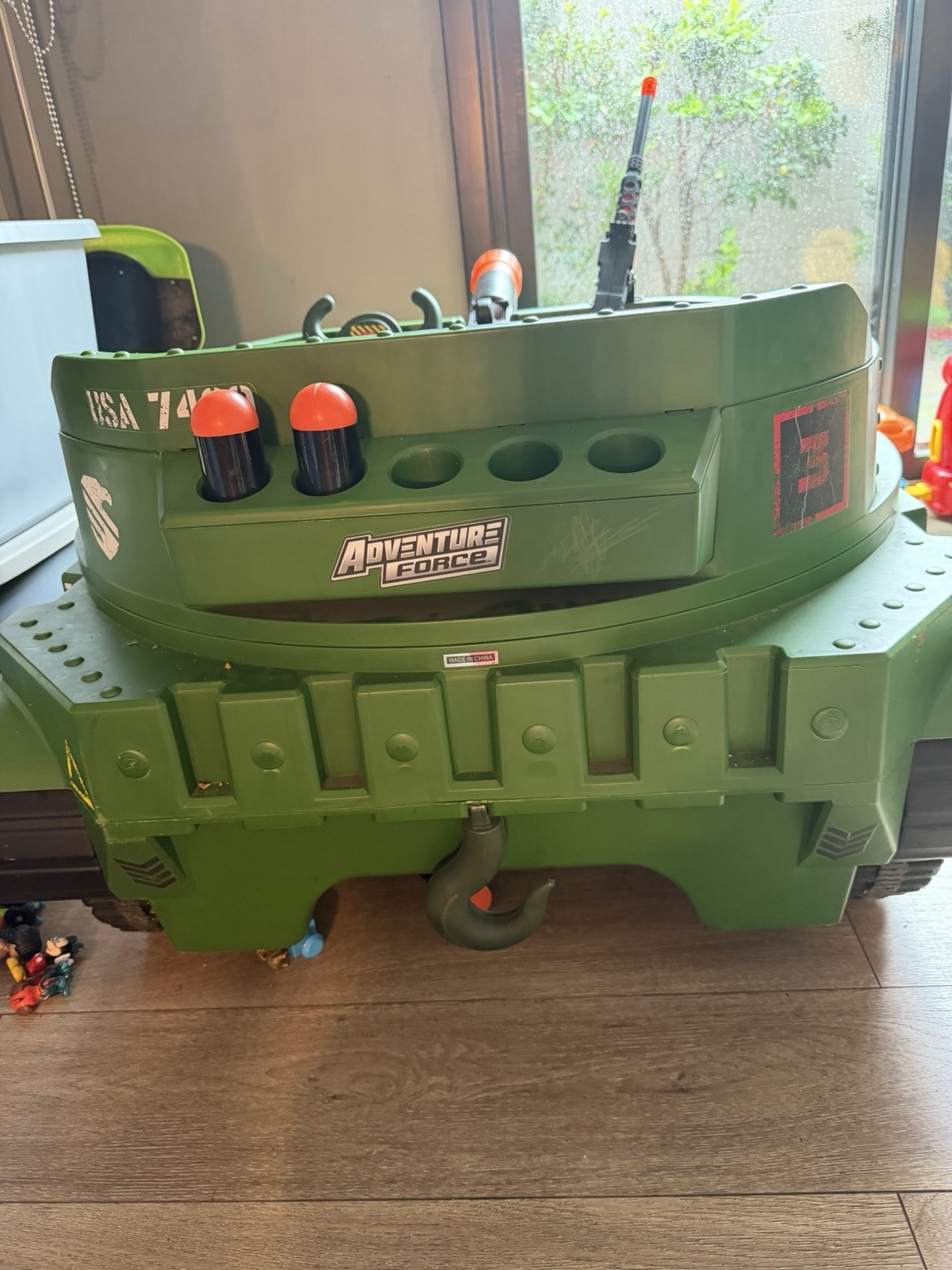 Adventure Force Tank Corps Battery Operated Ride-On Toy Military USA 7429 Green