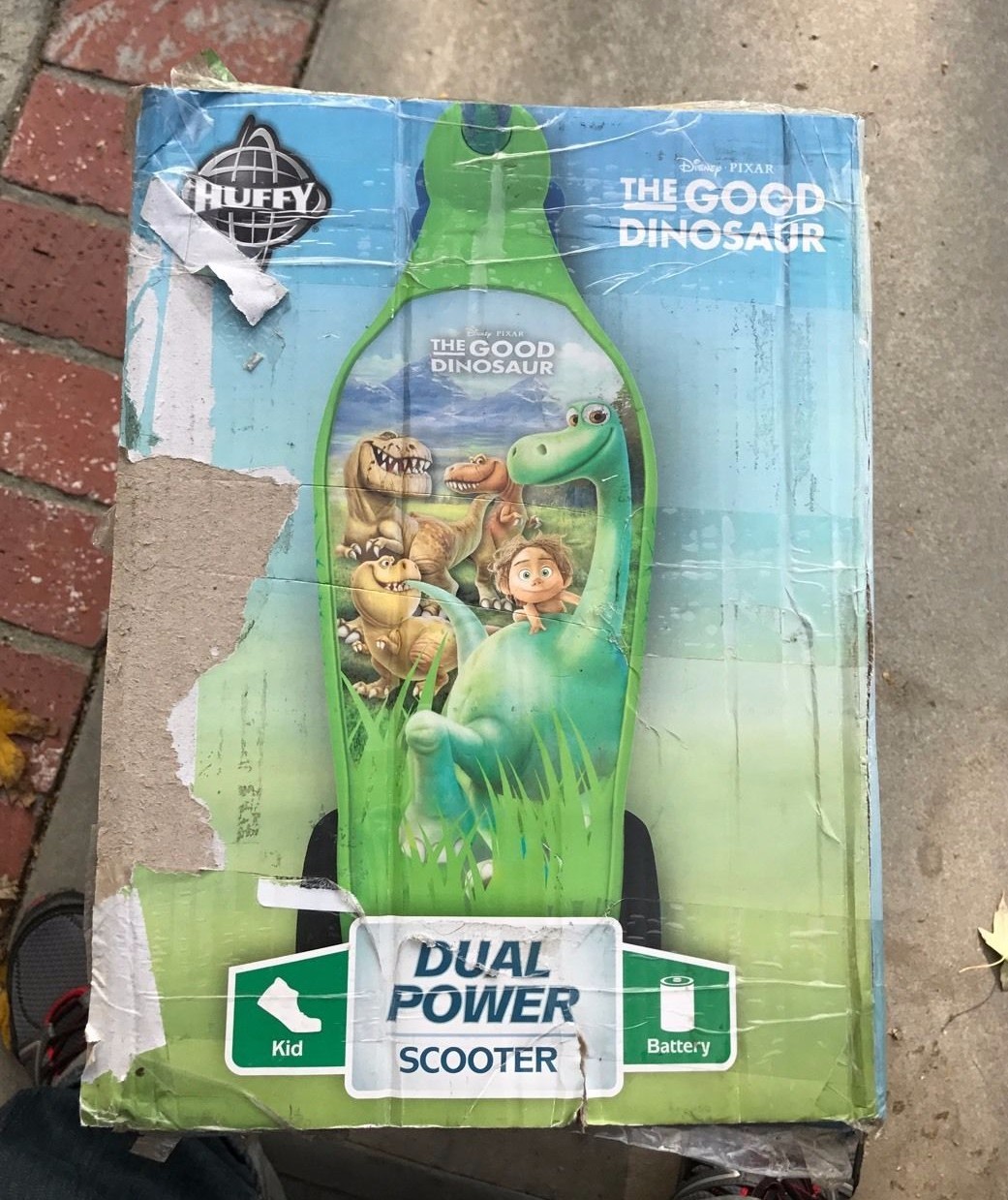 Huffy Disney Pixar The Good Dinosaur 6v Battery Powered Ride on Scooter