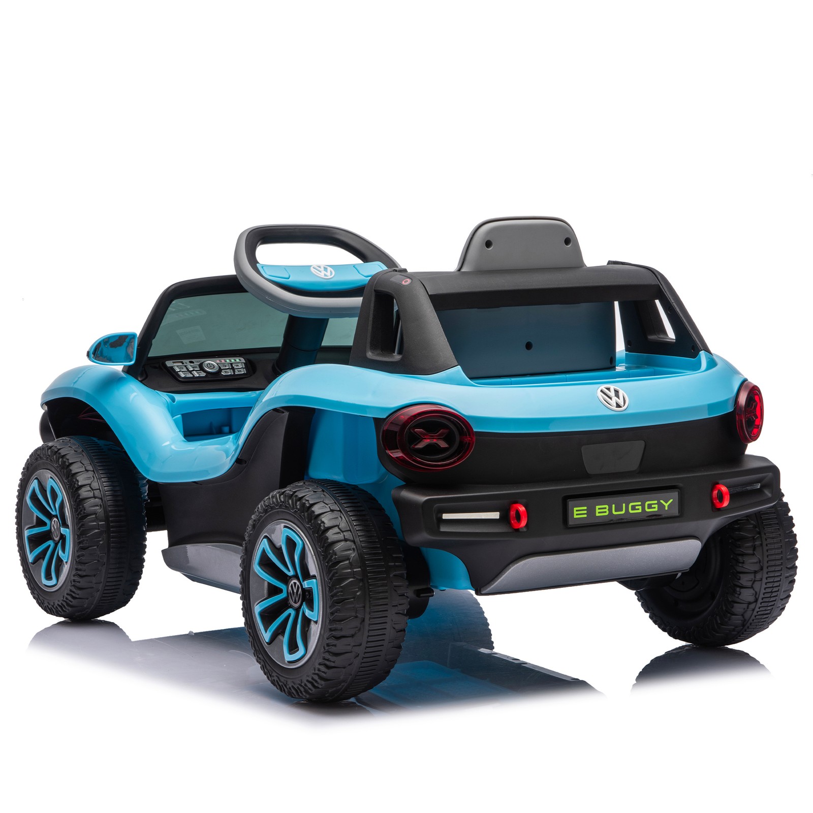 12V Licensed Volkswagen Beetle Kids Ride On Electric Car Speeds 1.5-2.5MPH Blue