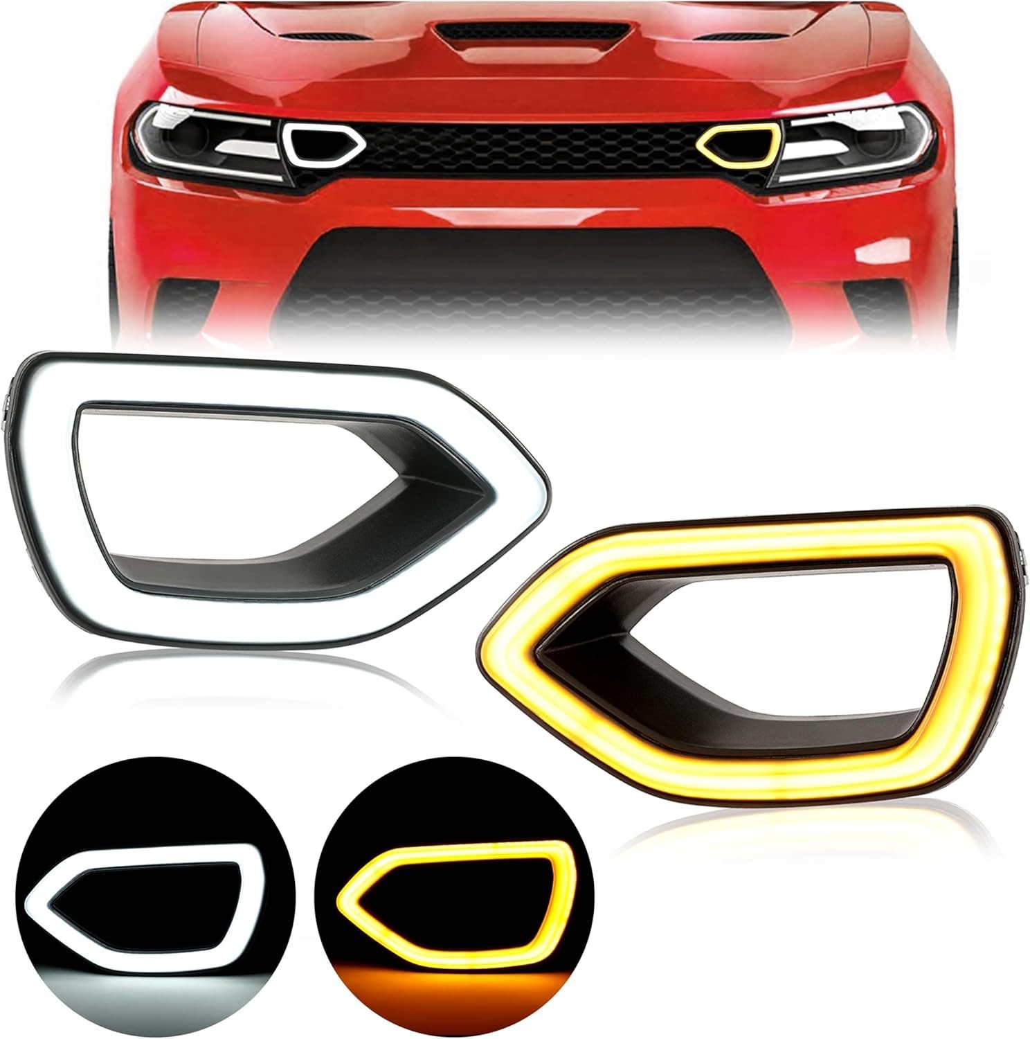 LED Grille Lights for Dodge Charger SRT/Scat Pack 2015-2022