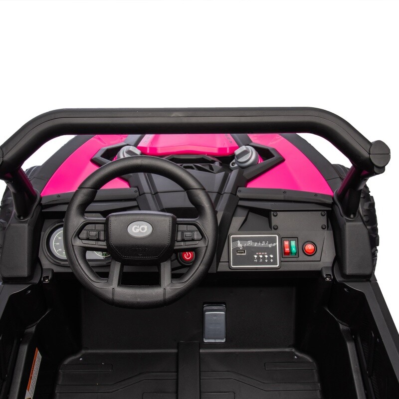 24V Kids Ride On UVT Car 4-Wheels Electric Car Toys Off-Road W/Remote for Kid 3+