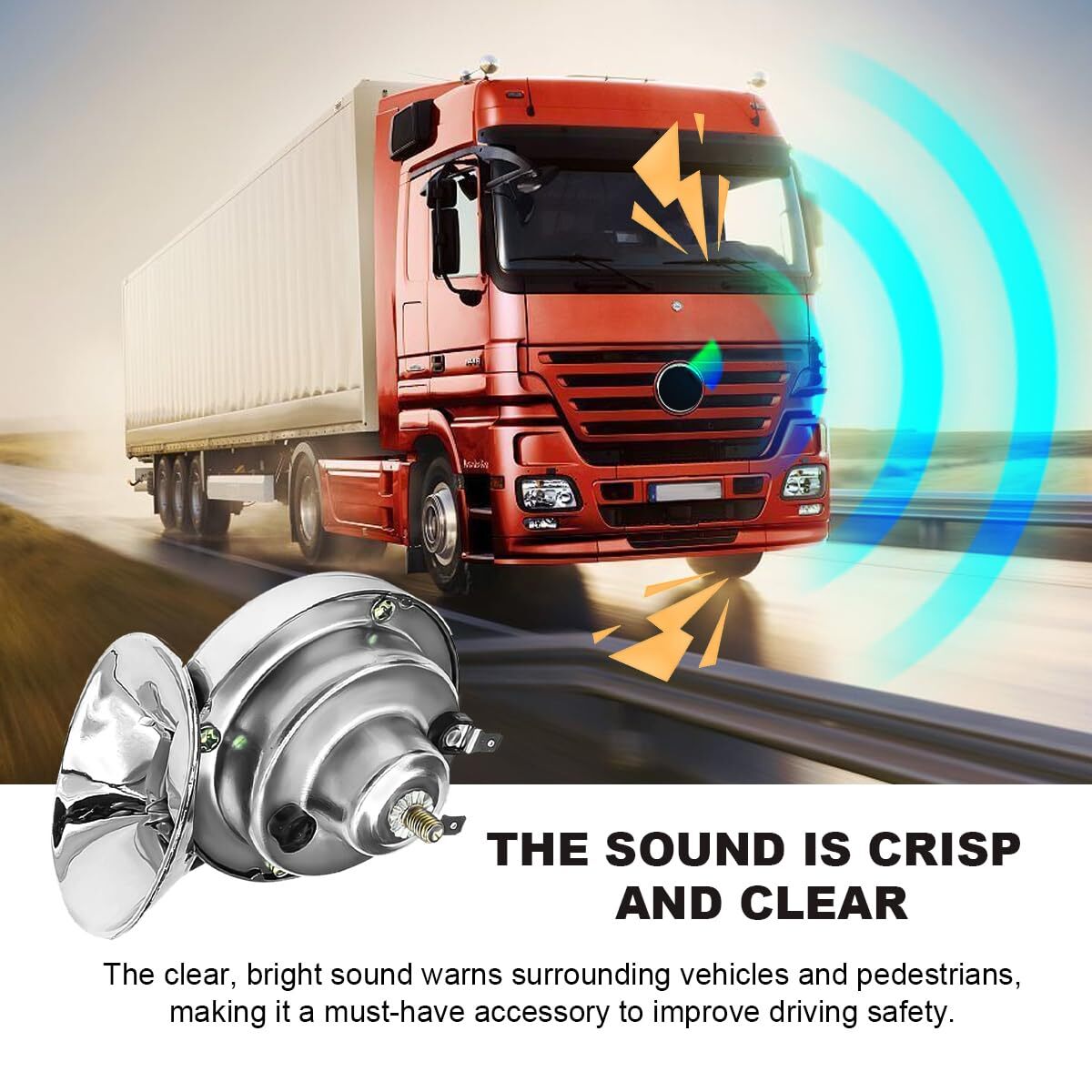300DB Super Loud Train Horn 12V Waterproof Air Horns Kit High Low Tone Car Ai…