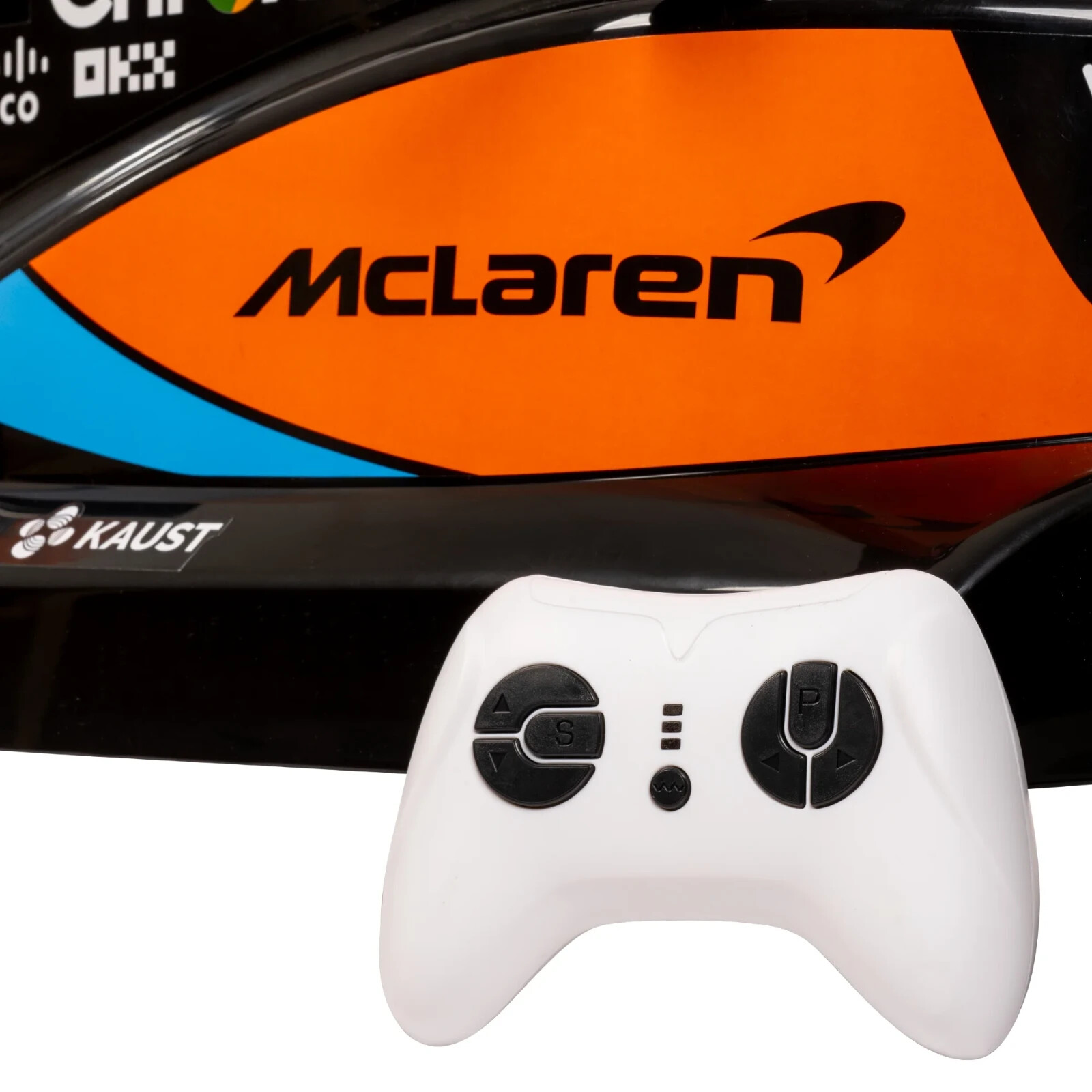 McLaren F1 Race Car 12V Battery-Powered Vehicle w/ Remote, Ages 3+
