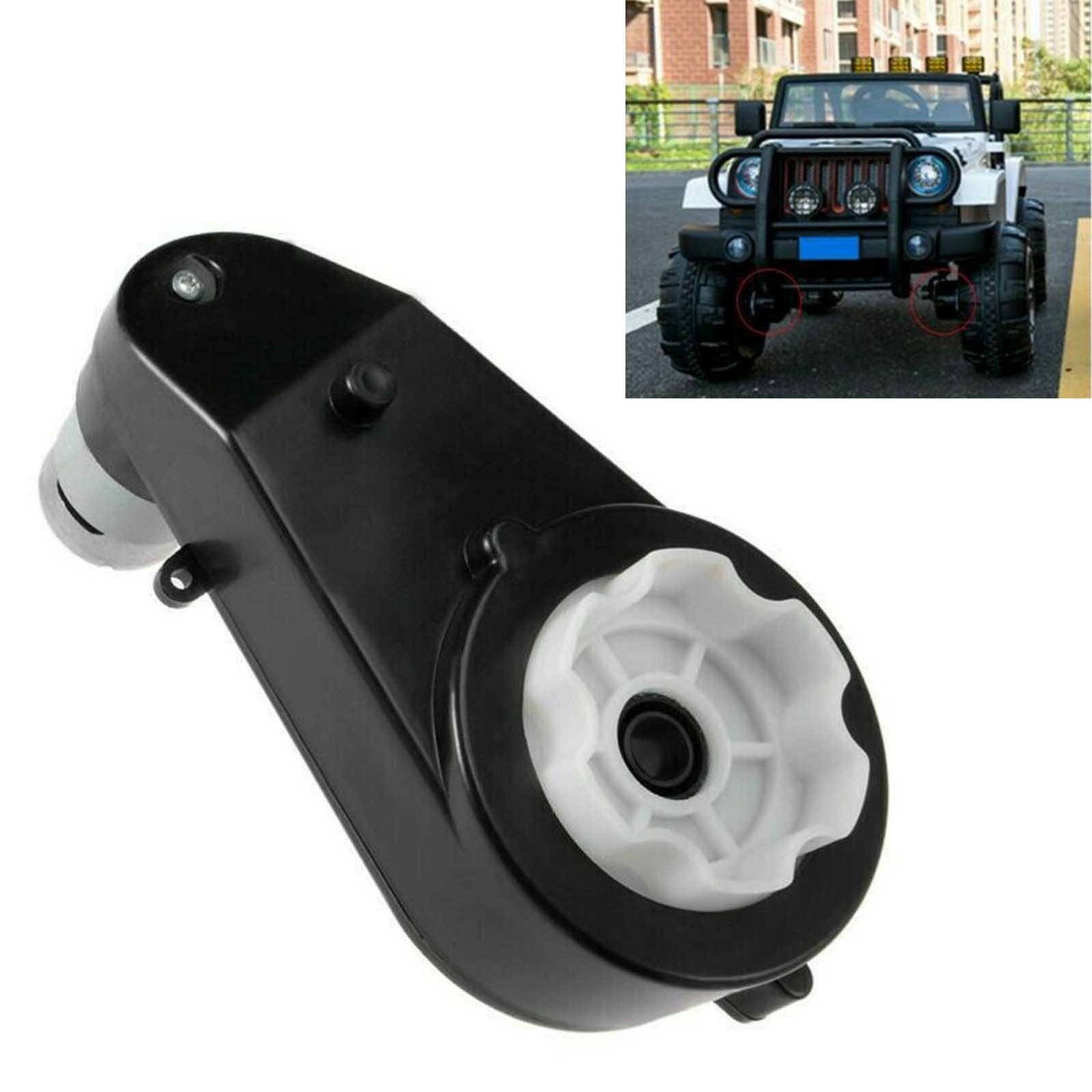 30000RPM 12V Power Wheel Gearbox Motor For Electric Ride On Toys For Kids Car