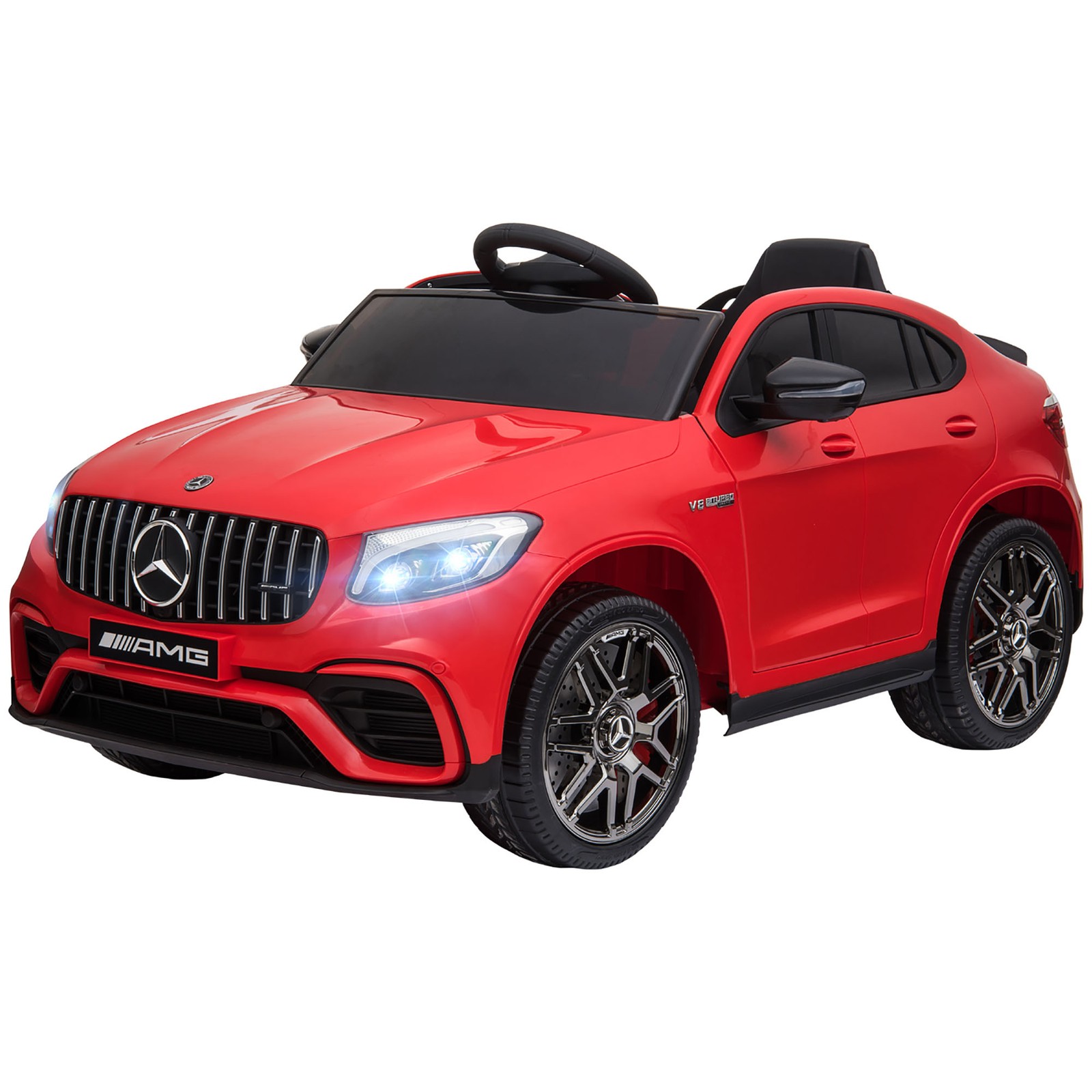 12V Ride On Toy Car for Kids with Remote Control, Red