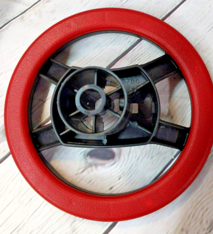 Genuine Peg Perego RZR 900, JD Tractor Steering Wheel #ASGI0217NN Black/ Red