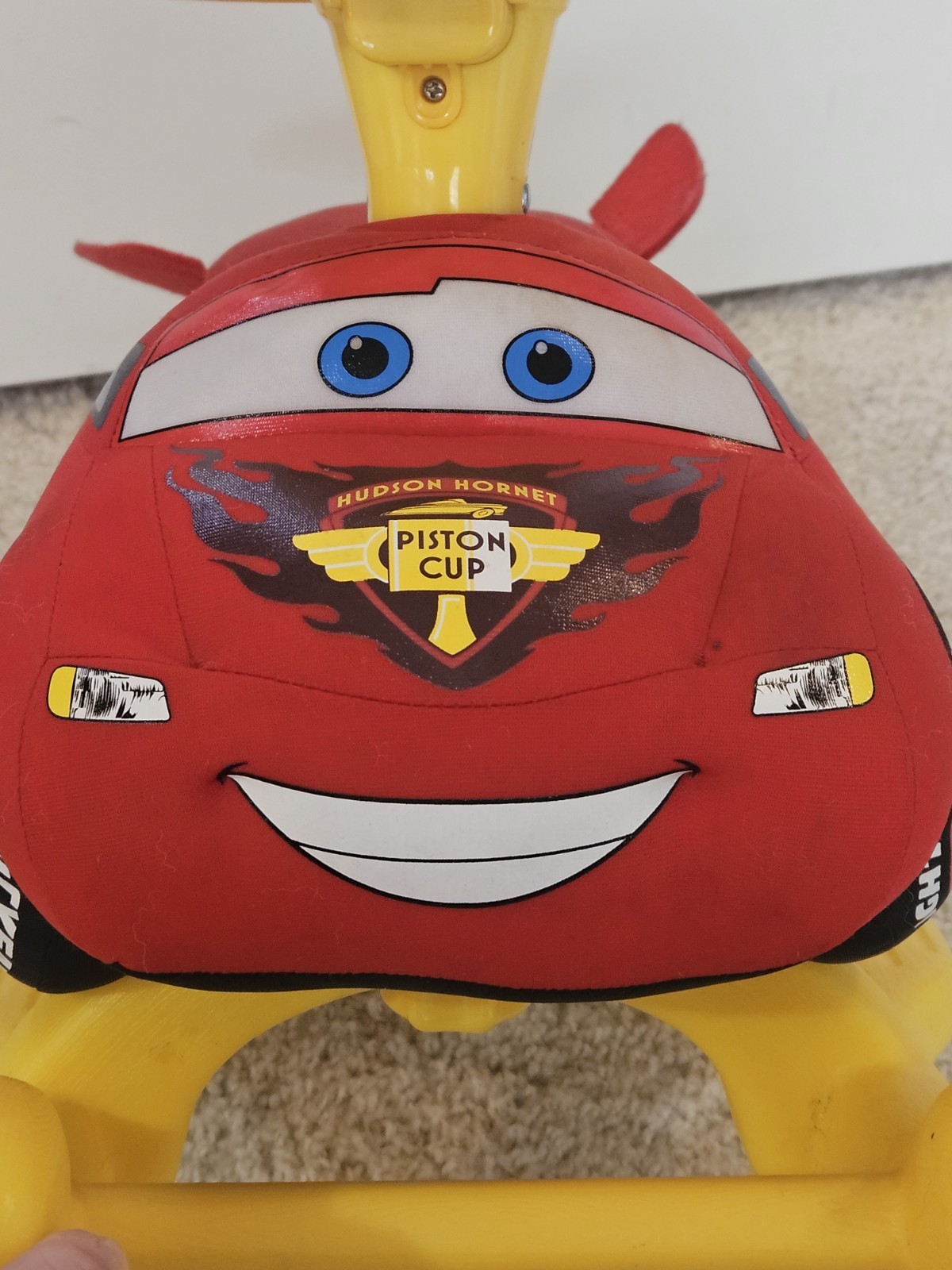 Disney Cars 2 Lightning McQueen Kiddieland Toys Infant Toddler Rocker ride on