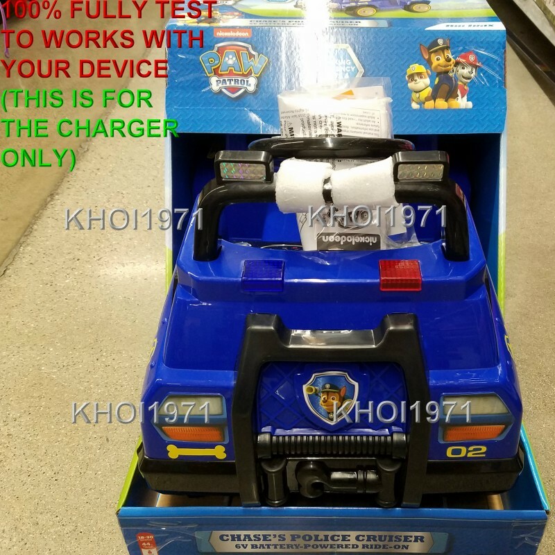 WALL charger AC adapter FOR KT1481WM KT1481 KIDTRAX PAW Patrol Chase ride on 6V