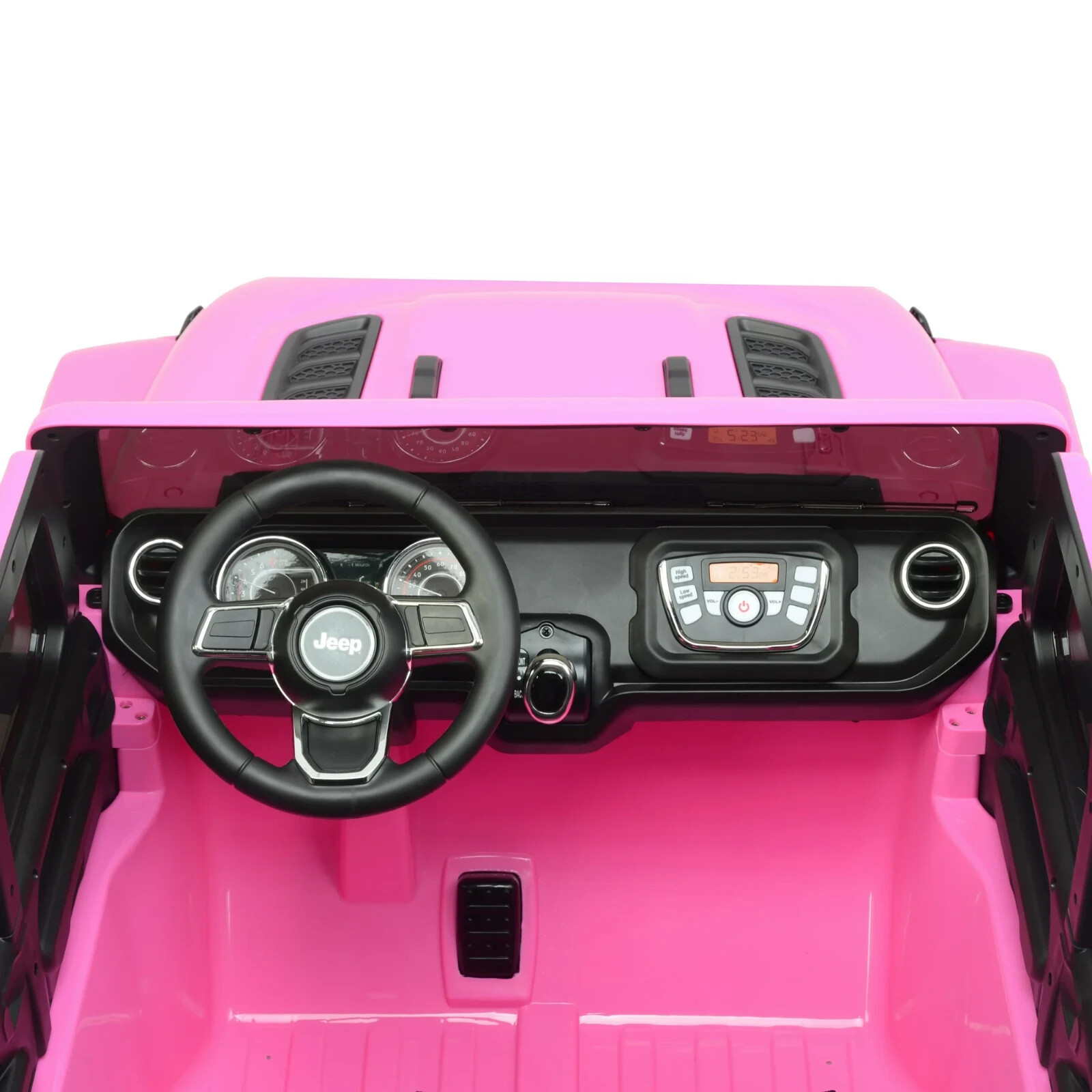 Jeep Gladiator Rubicon Battery-Powered Vehicle w/ Sound Effects, Ages 3+, Pink