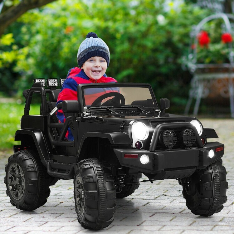 12V Battery Electric Kids Ride On Truck With Portable Handle & Remote Control