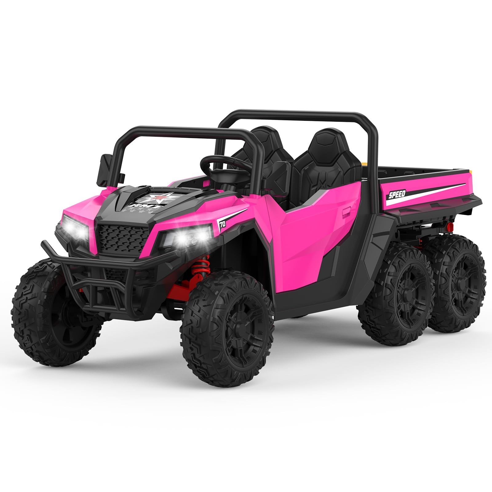 24V 4WD Electric Ride On Dump Truck with Remote Control | 2-Seater Kids