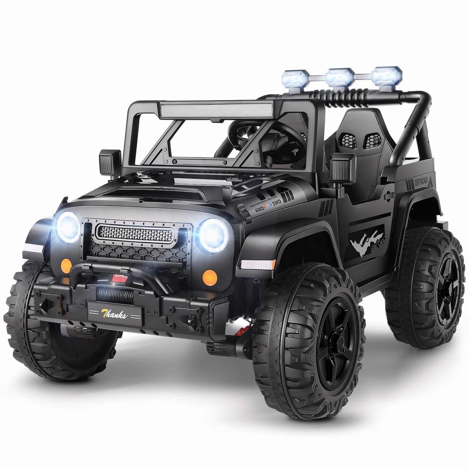 2 Seaters Ride On Truck for Kids 24V Battery Powered Electric Vehicle Toy Car #