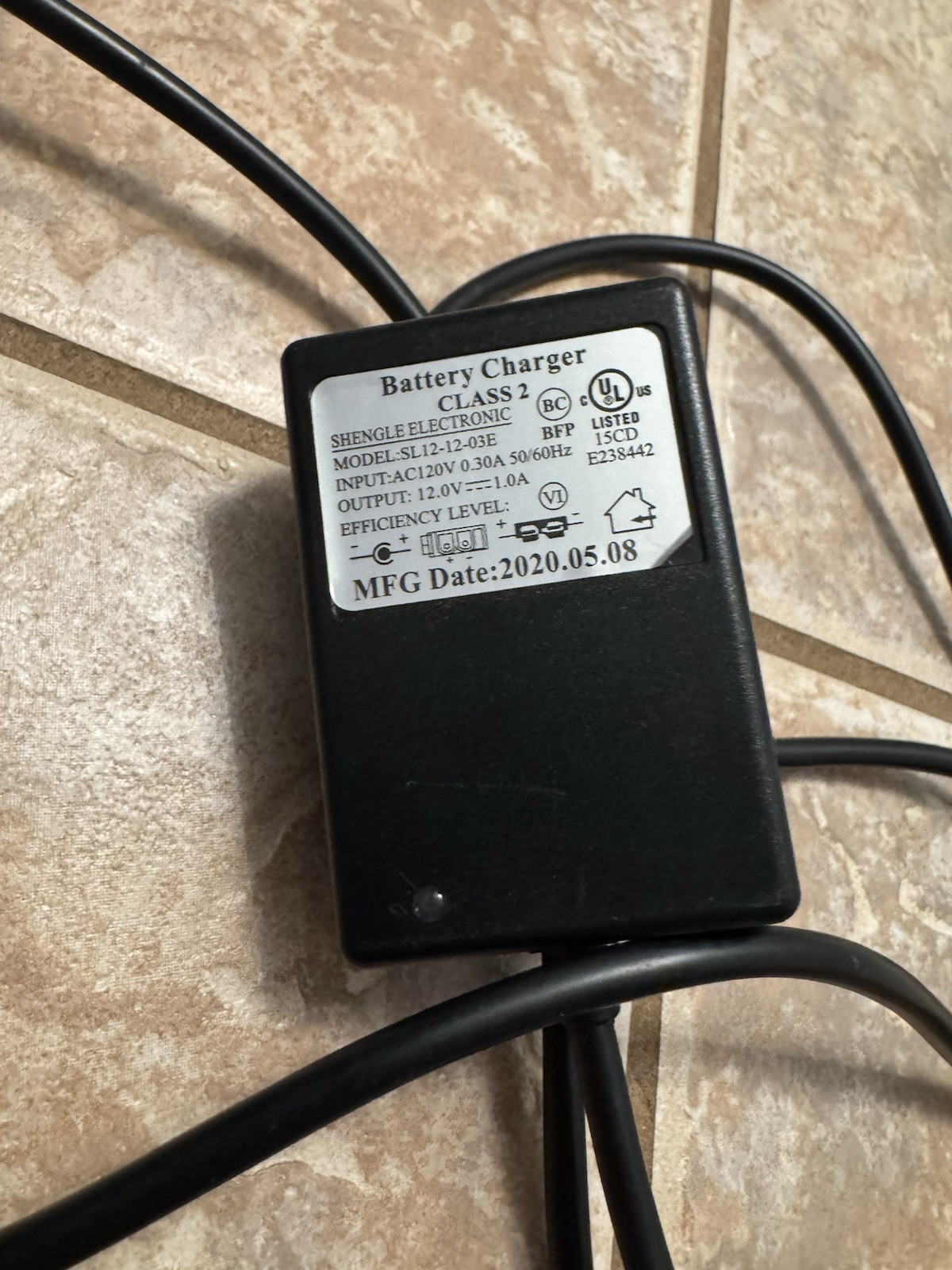 Battery Charger 12 Volt For Power Wheels–SL12-12-03E