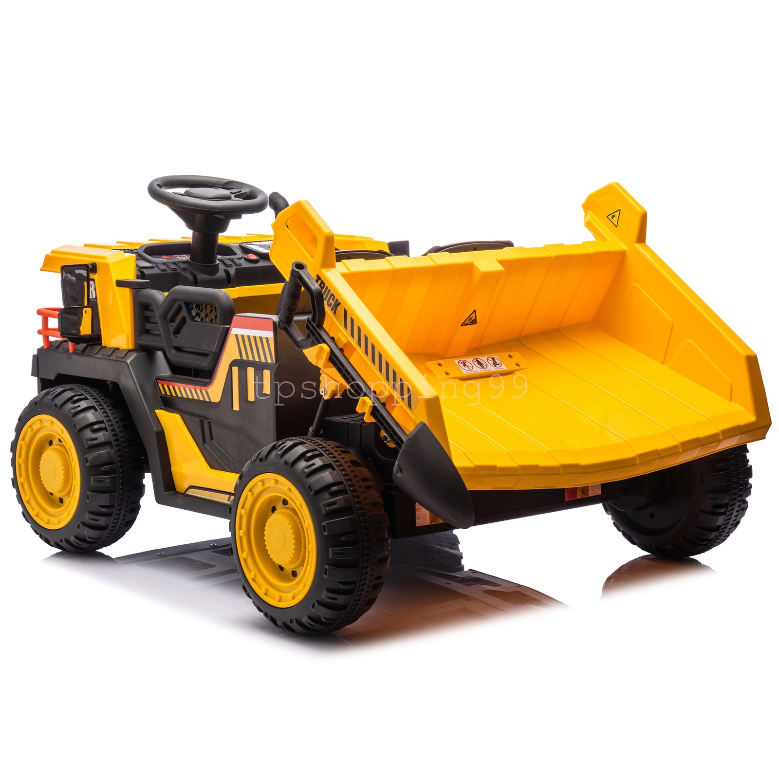 24V Ride On Dump TruckTwo-seater Kids W/parents Control 400W Powerful Motor