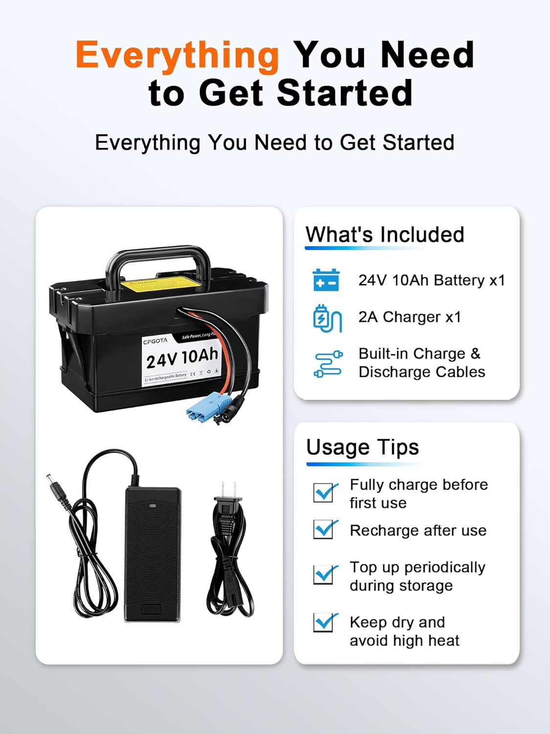 24V 10Ah Lithium Battery for Ride-On Cars & Toys, Compatible with Dynacraft Real