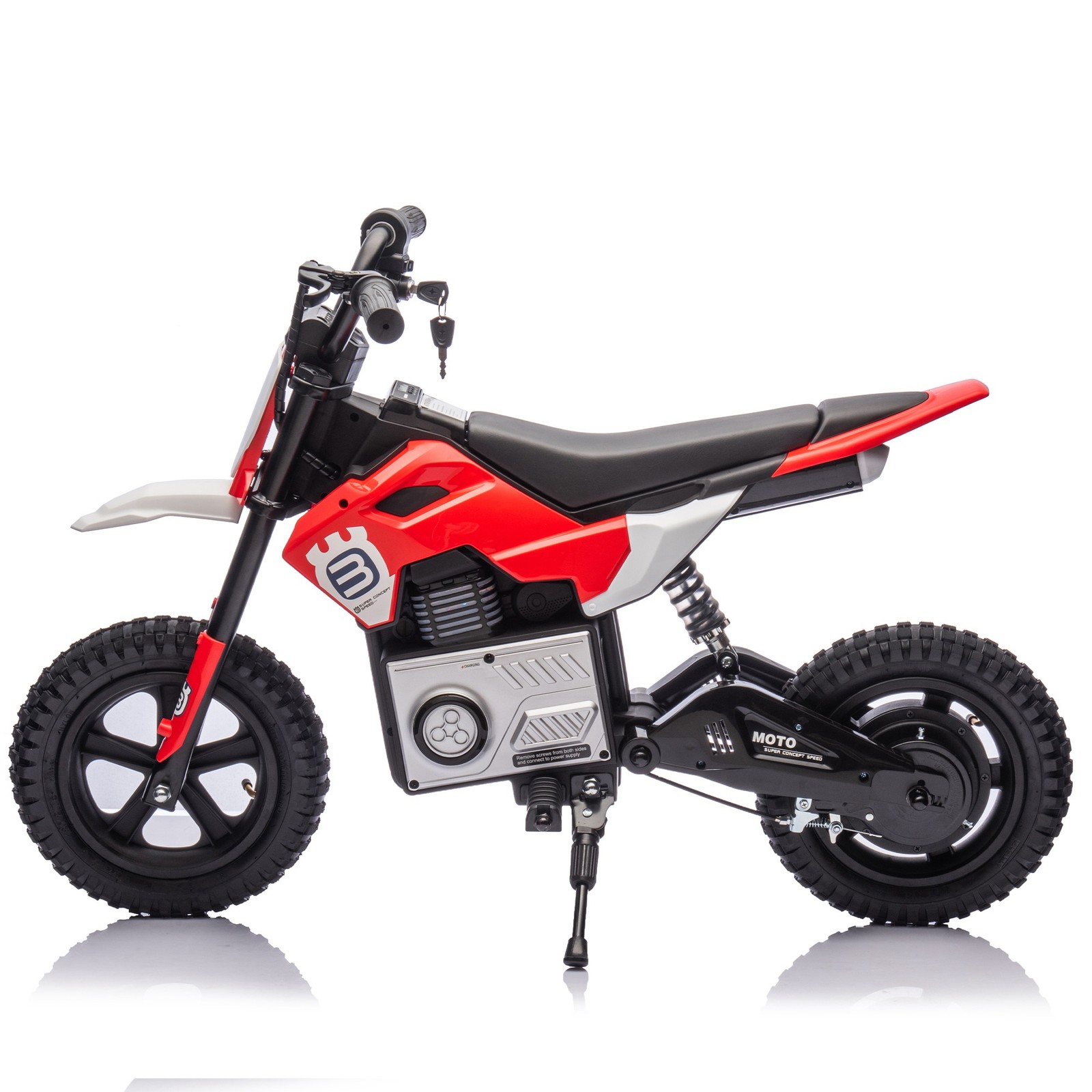 24V Kid Electric Motocross Ride On Motorcycle High Speed Hub Motor Dirt Bike Toy