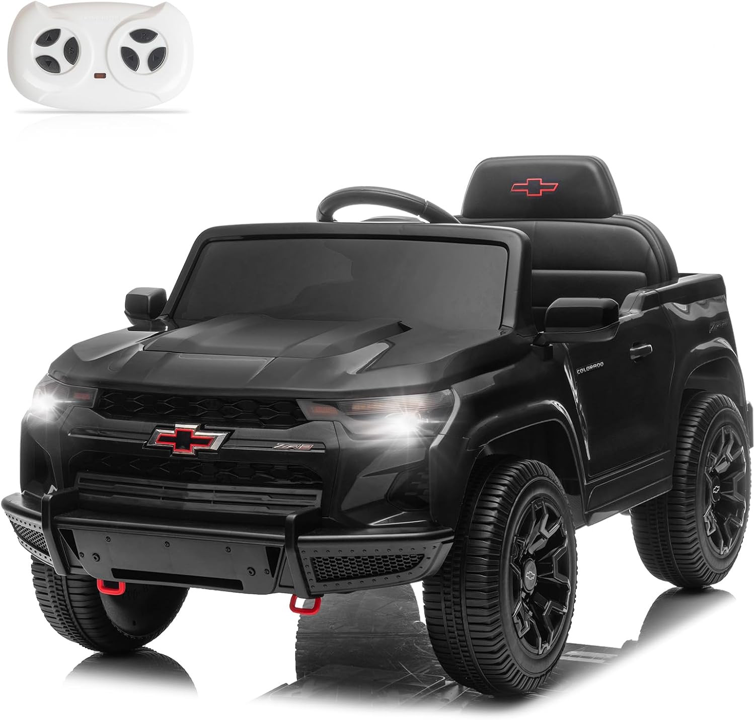 Licensed Chevrolet Colorado Electric Car for Kids, 12V Ride on Toys for Toddlers